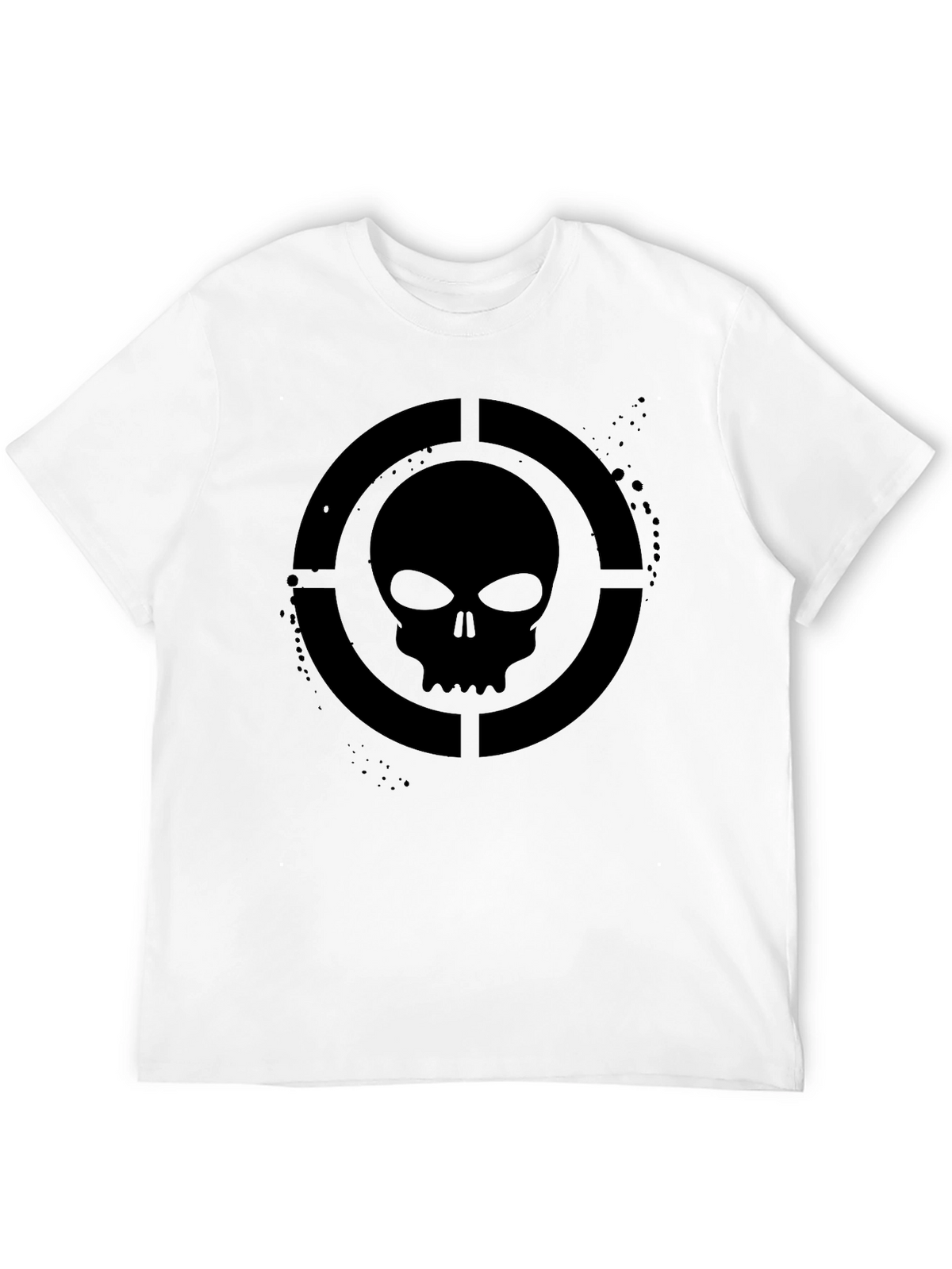 Skull Target Graphic T-Shirt - Mens Black Tee