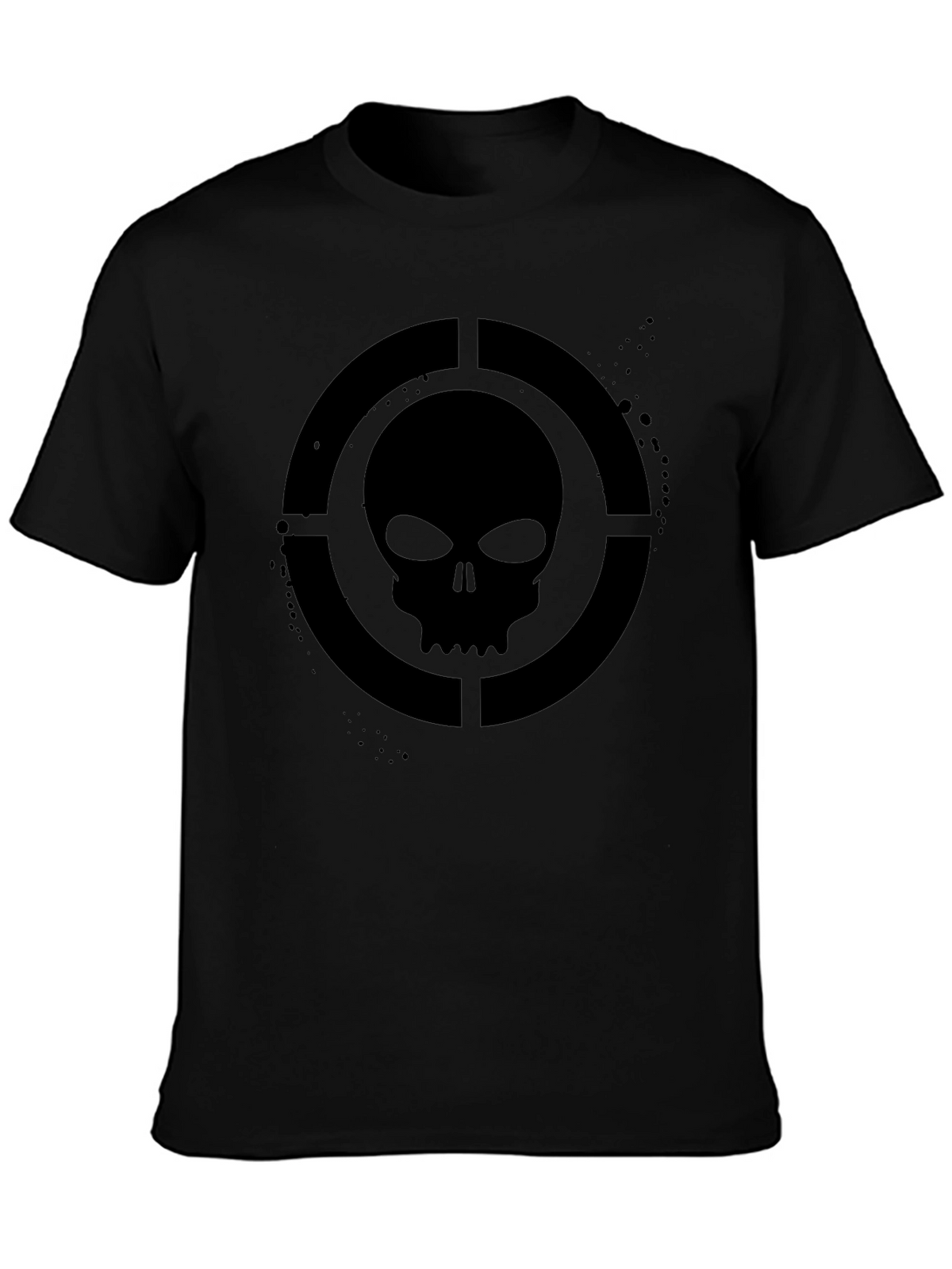 Skull Target Graphic T-Shirt - Mens Black Tee