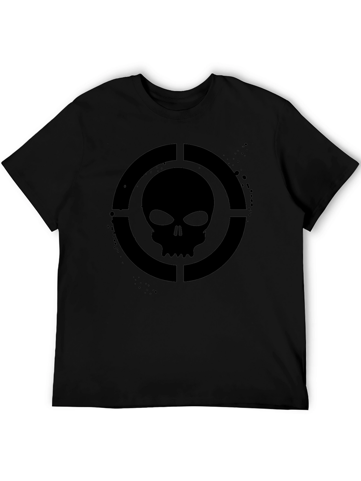 Skull Target Graphic T-Shirt - Mens Black Tee