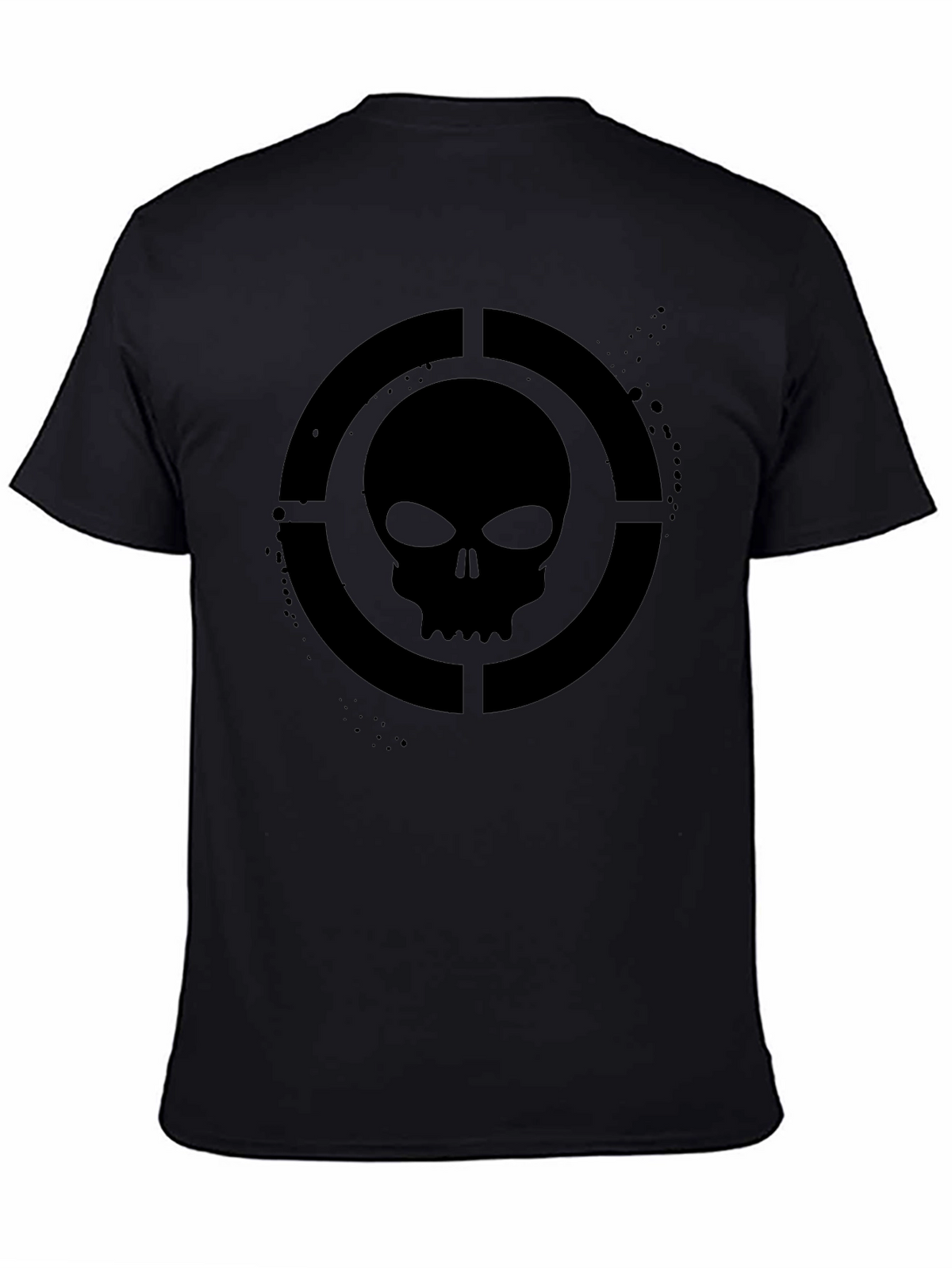 Skull Target Graphic T-Shirt - Mens Black Tee