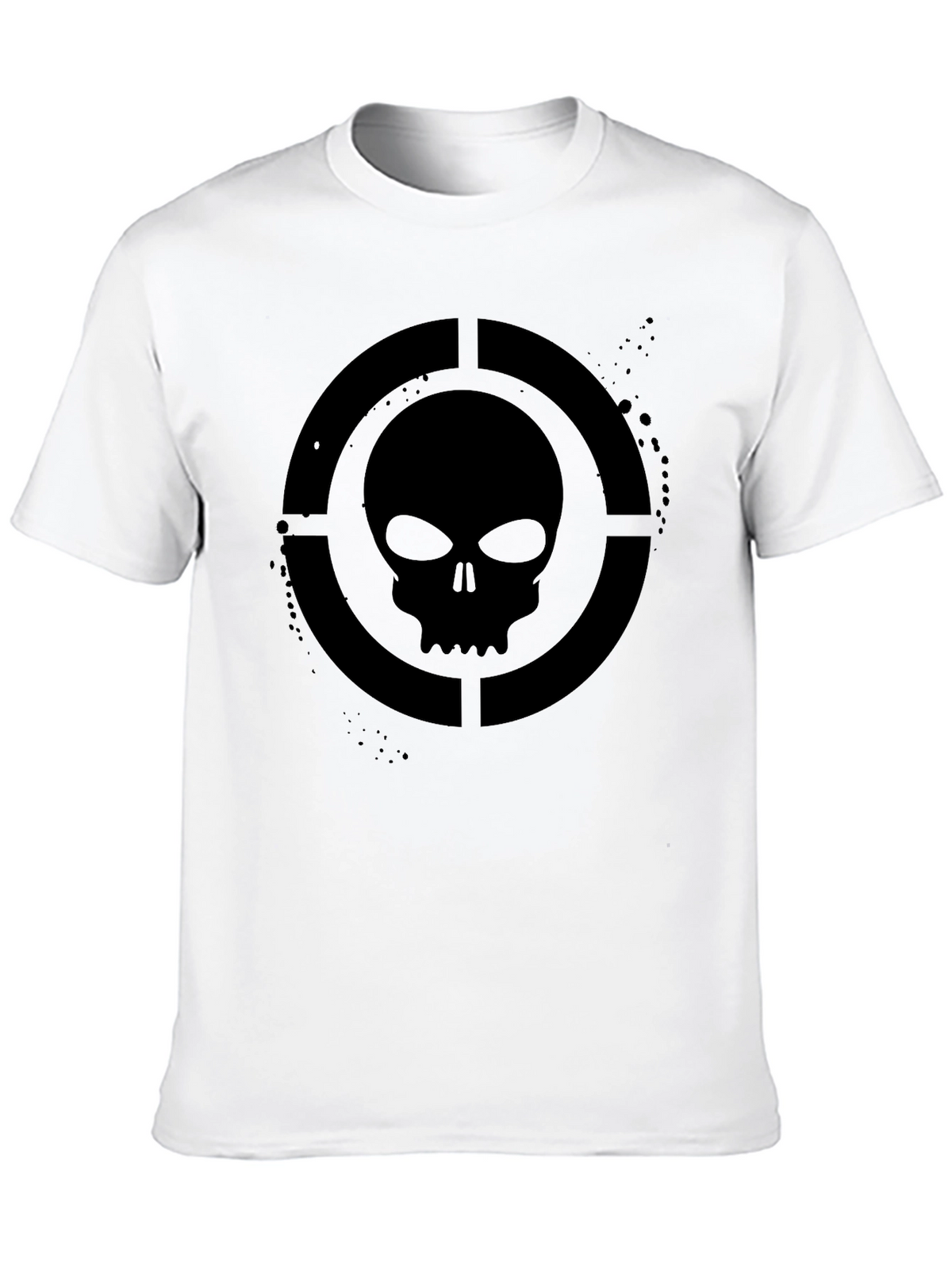 Skull Target Graphic T-Shirt - Mens Black Tee