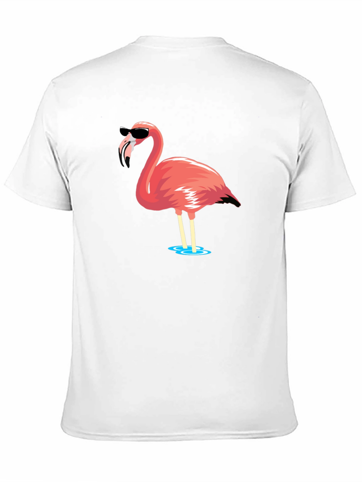 Cool Flamingo Graphic Tee - Black