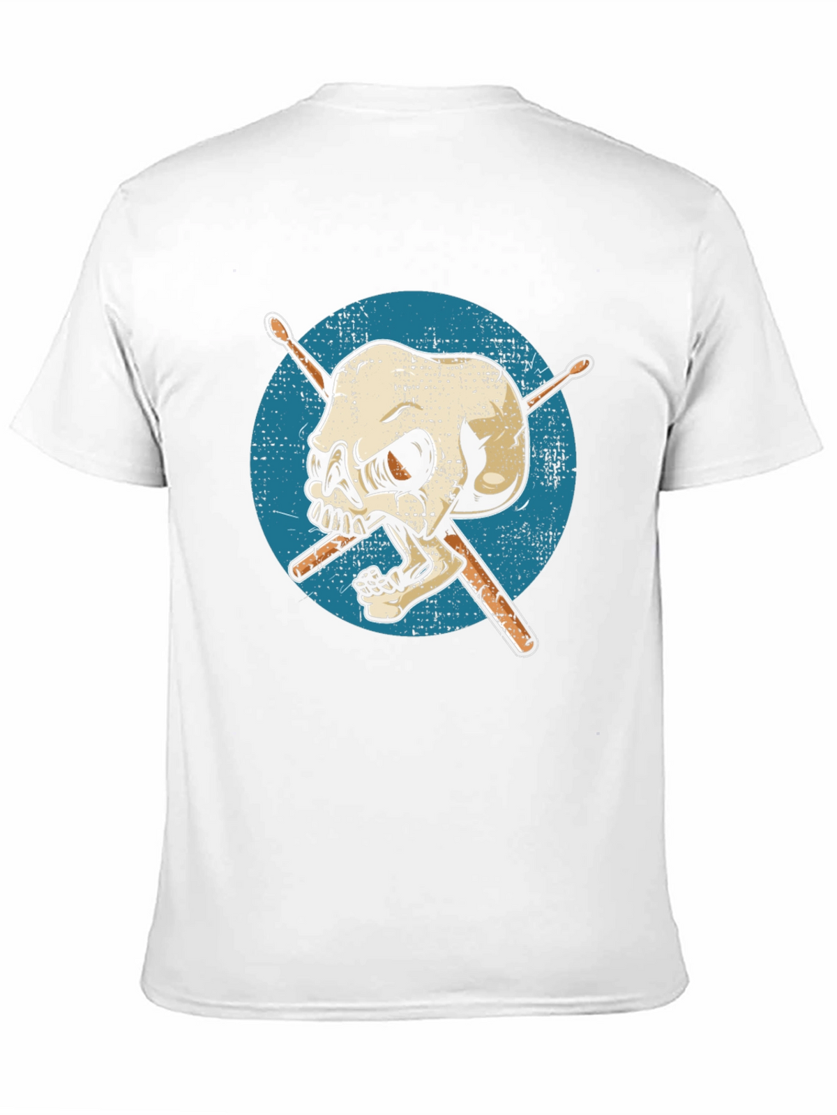 Skull Drummer T-Shirt - Graphic Tee