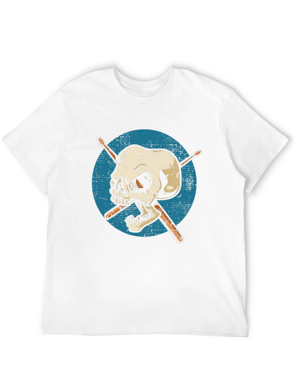 Skull Drummer T-Shirt - Graphic Tee
