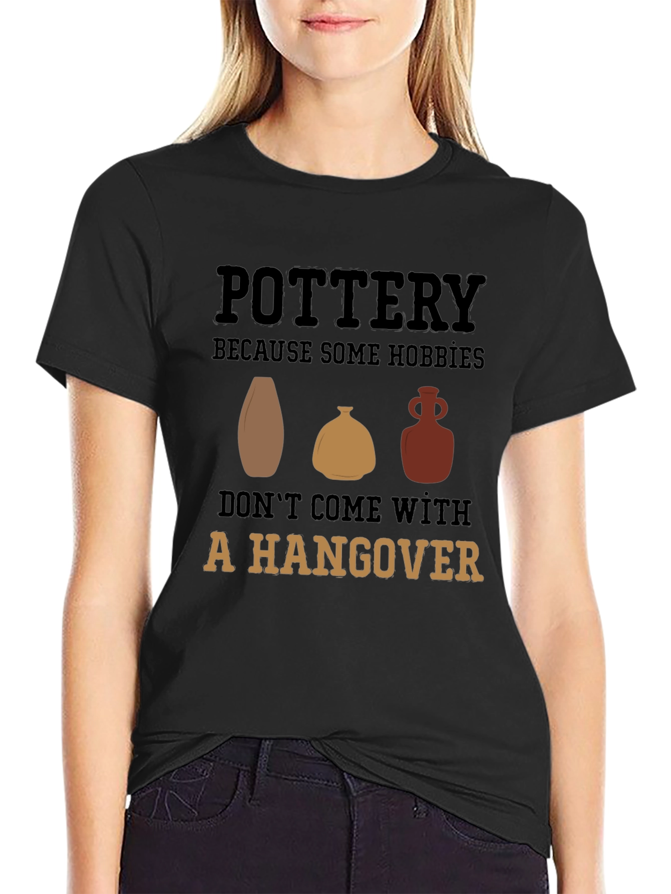 Pottery Hobby Graphic Tee - No Hangover Fun!