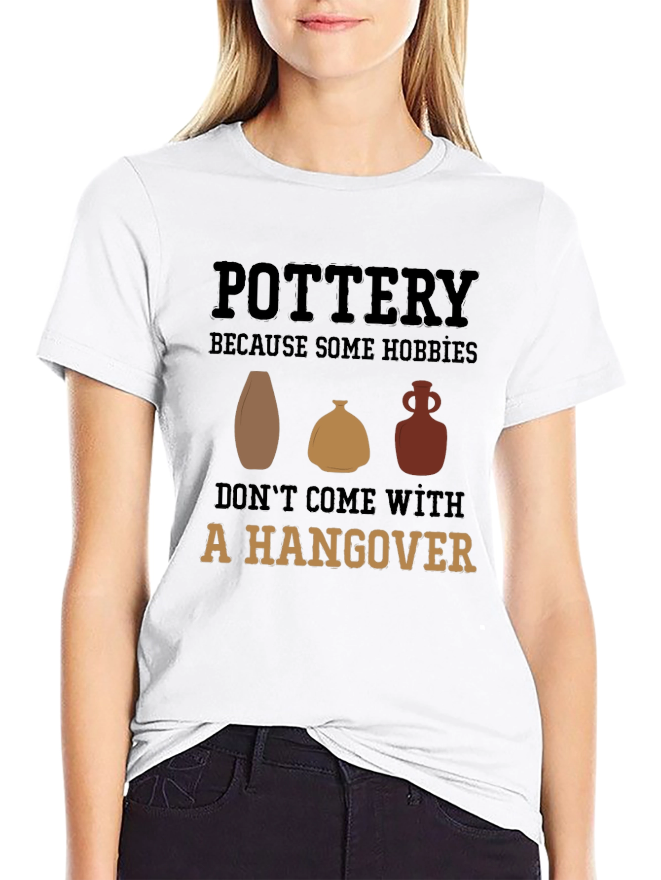 Pottery Hobby Graphic Tee - No Hangover Fun!