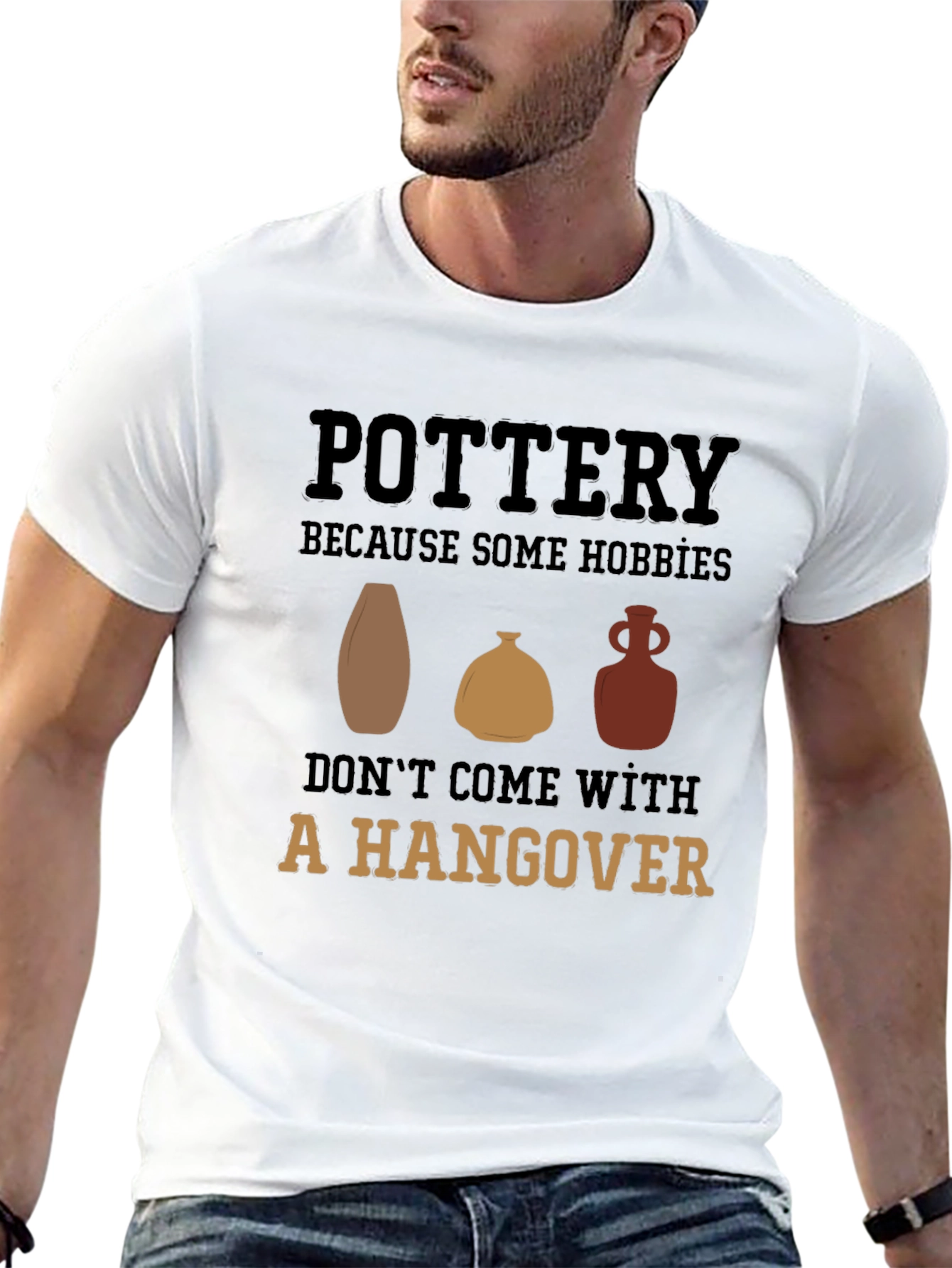 Pottery Hobby Graphic Tee - No Hangover Fun!
