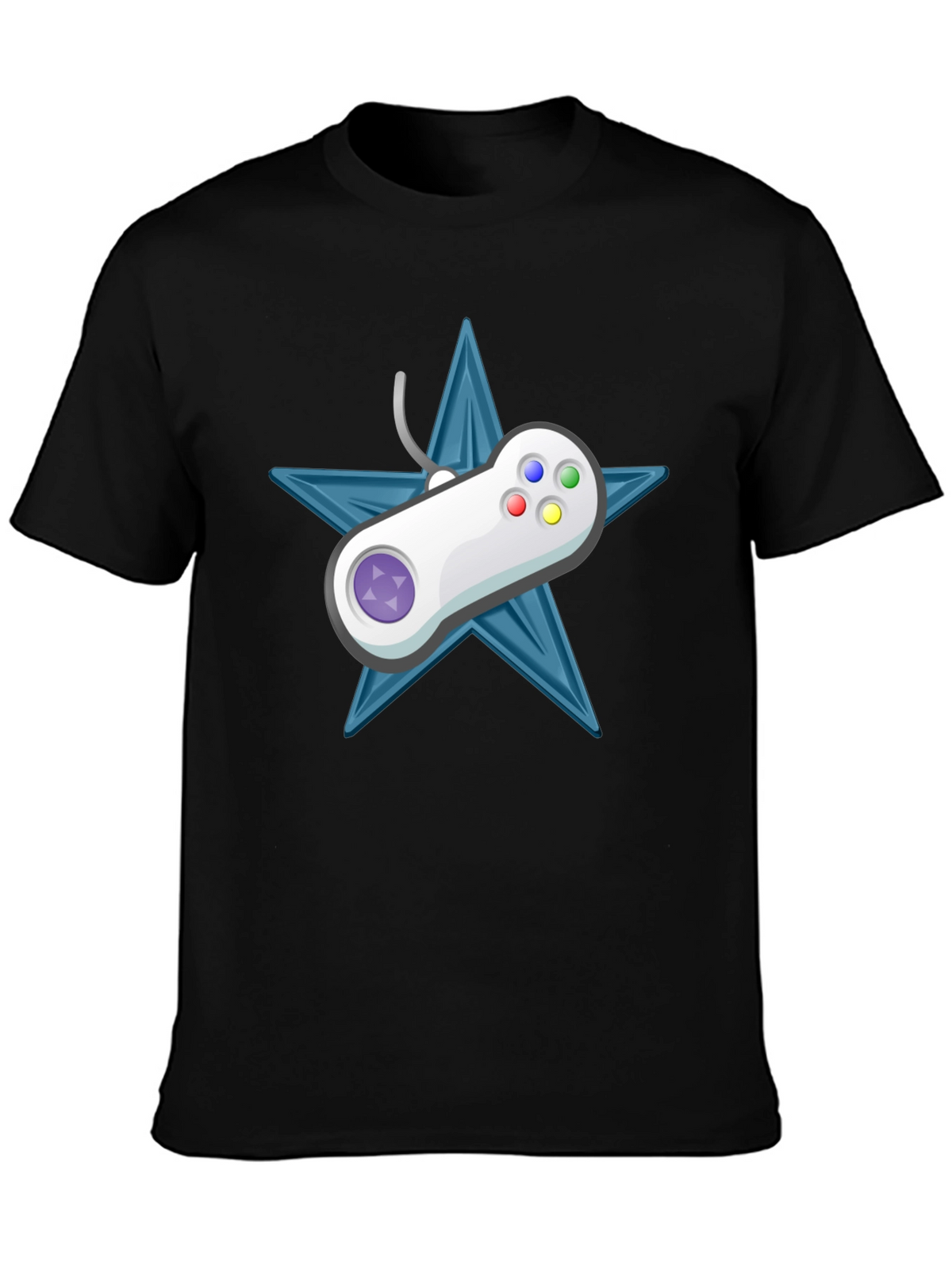 Retro Gamer Tee: Starry Controller Design