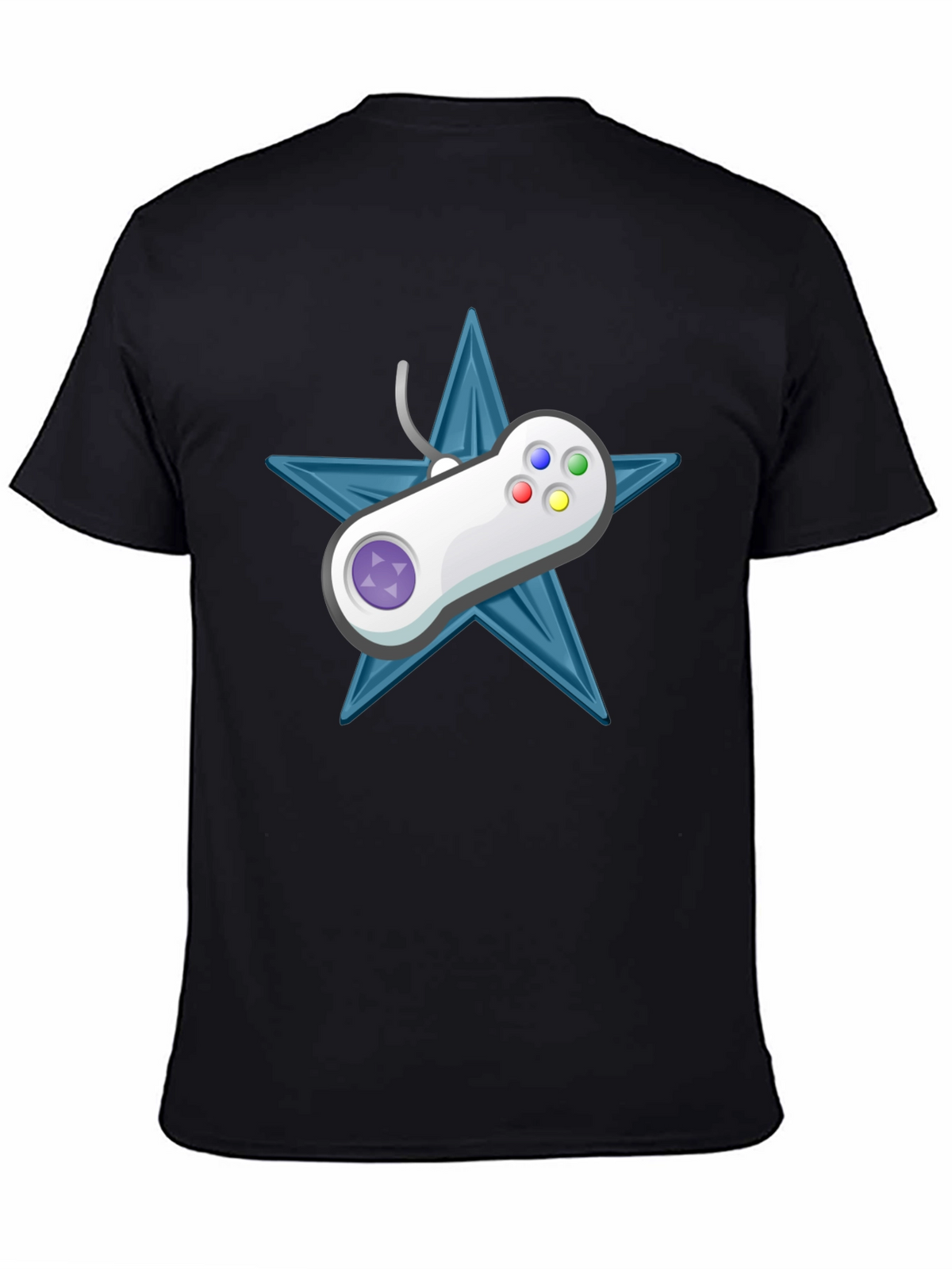 Retro Gamer Tee: Starry Controller Design
