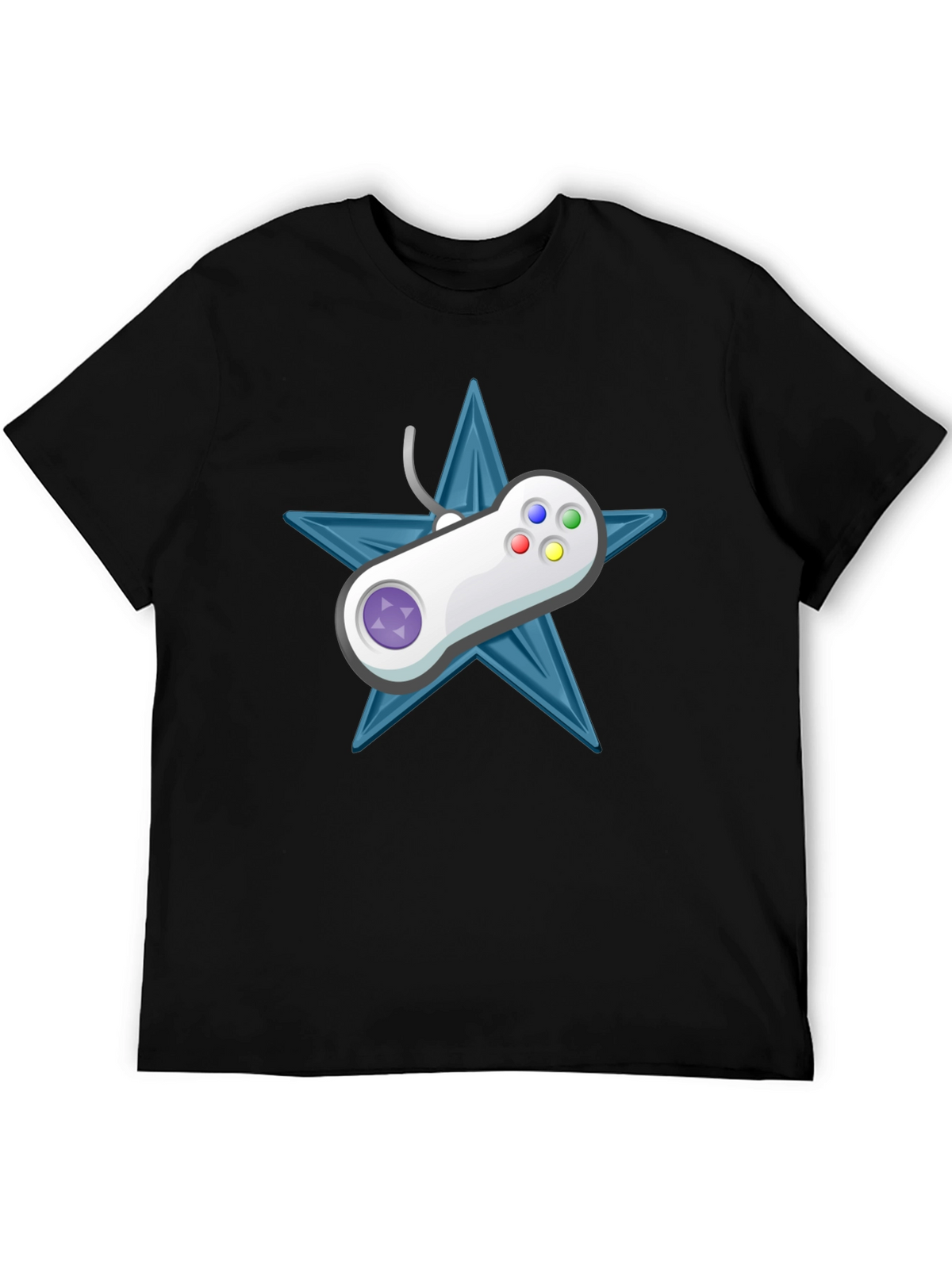 Retro Gamer Tee: Starry Controller Design