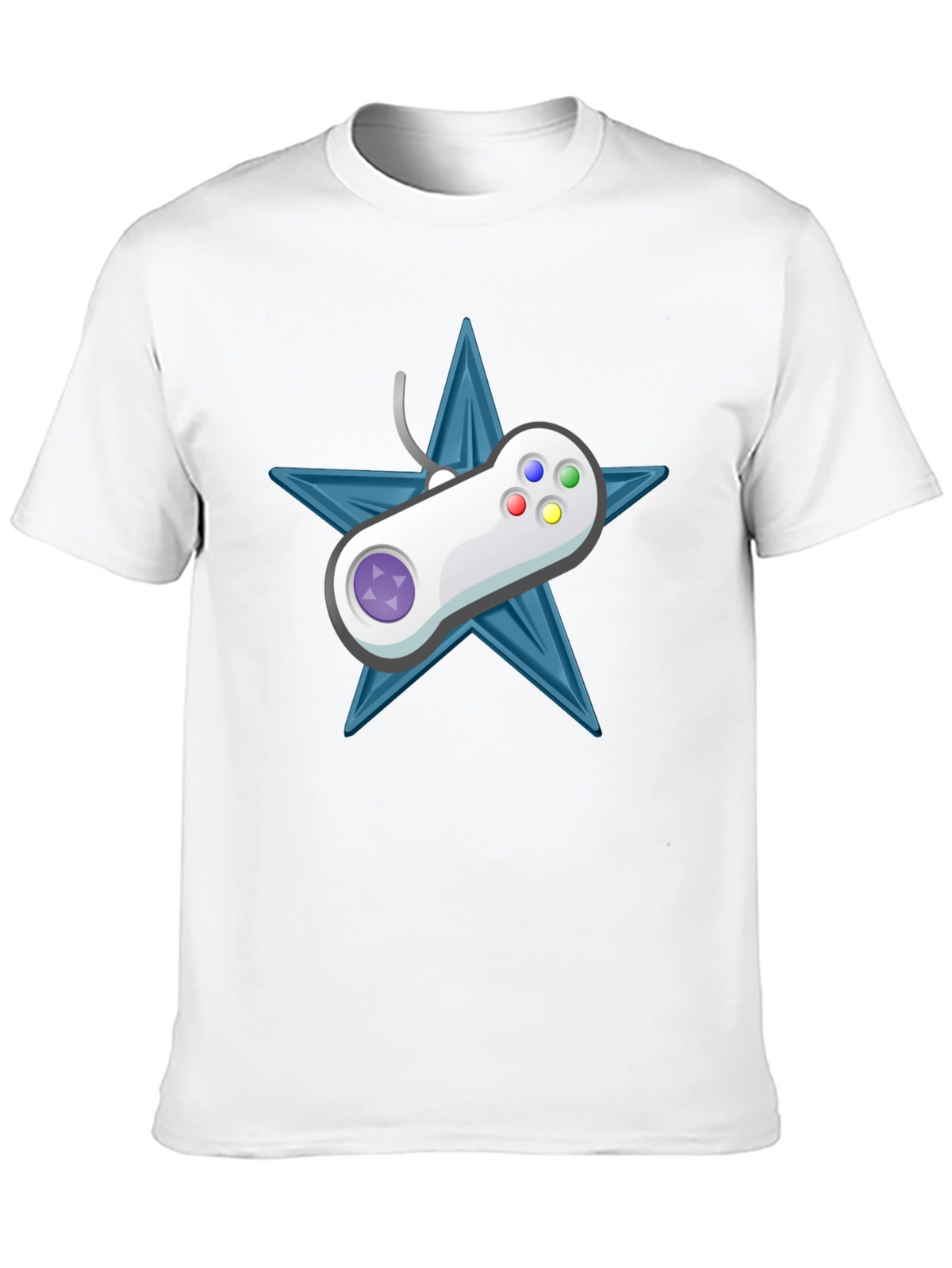 Retro Gamer Tee: Starry Controller Design