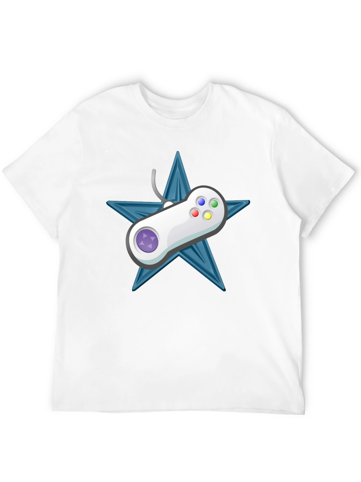 Retro Gamer Tee: Starry Controller Design
