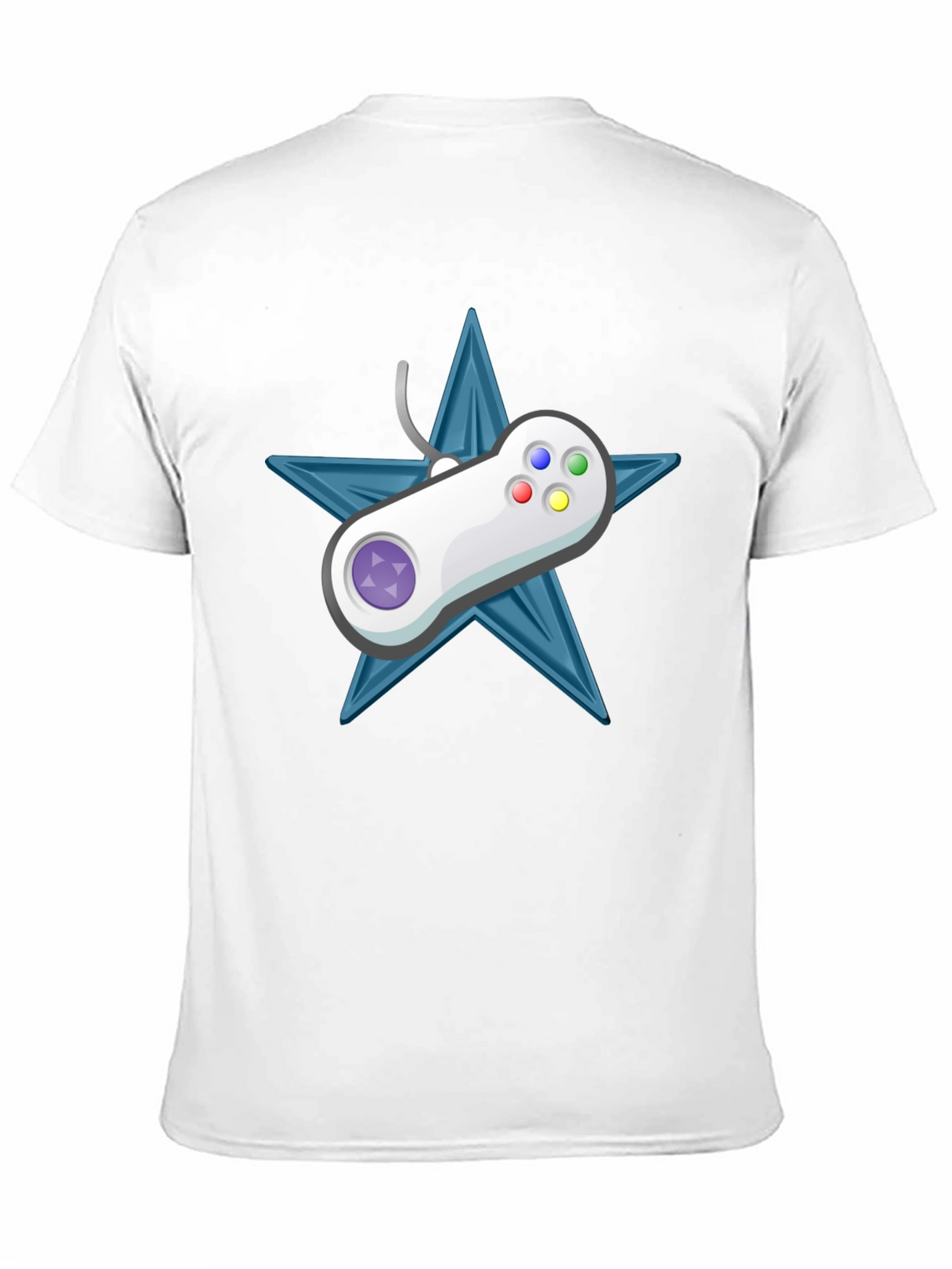 Retro Gamer Tee: Starry Controller Design