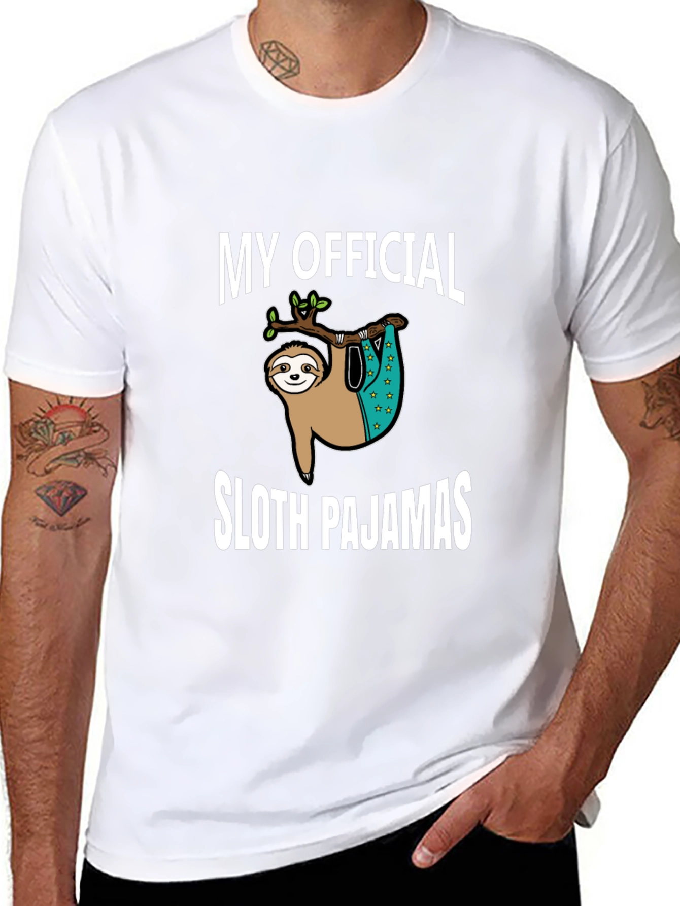 Funny Sloth Pajamas T-Shirt