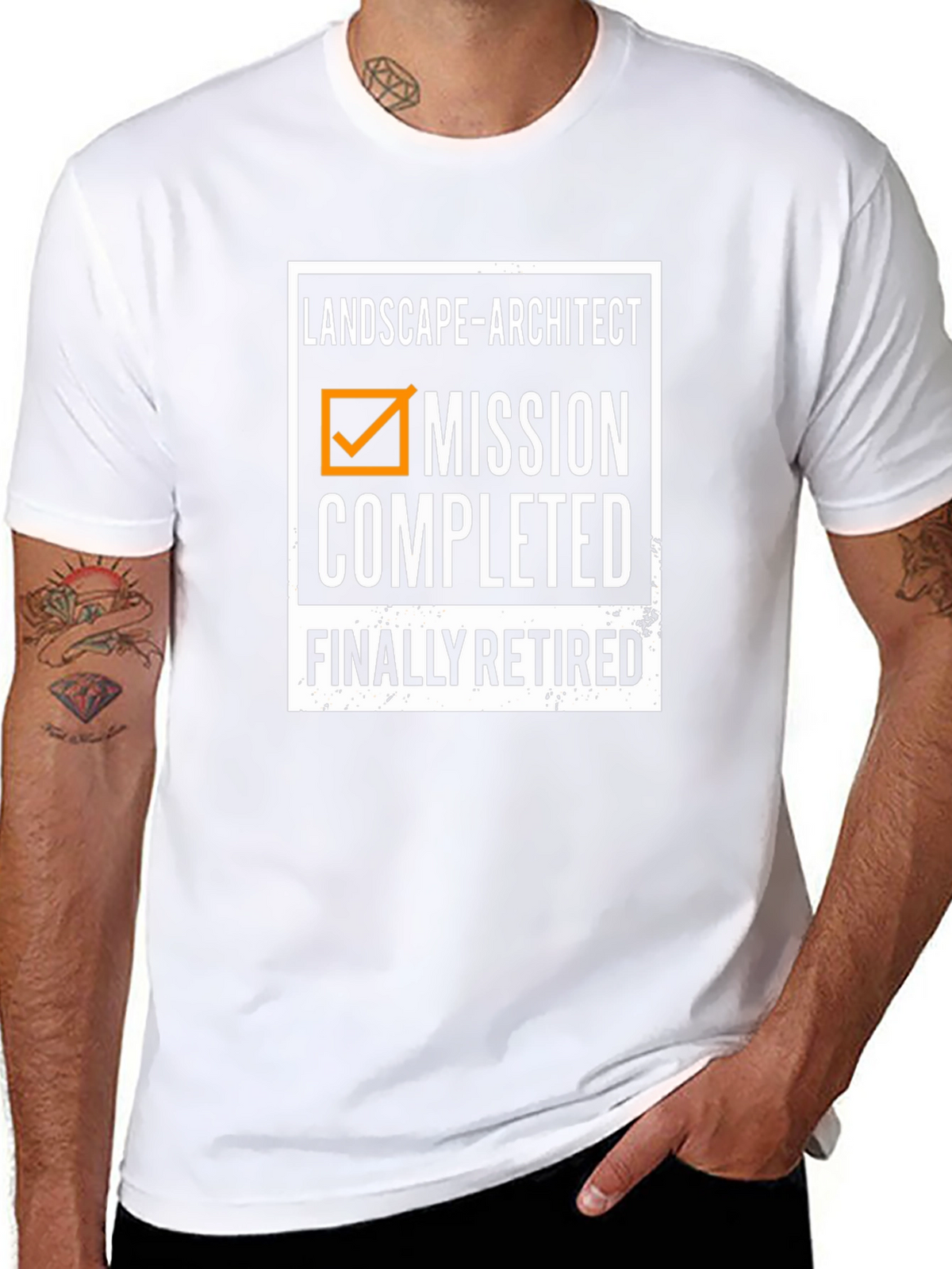 Landscape Architect Mission Completed Retirement T-Shirt