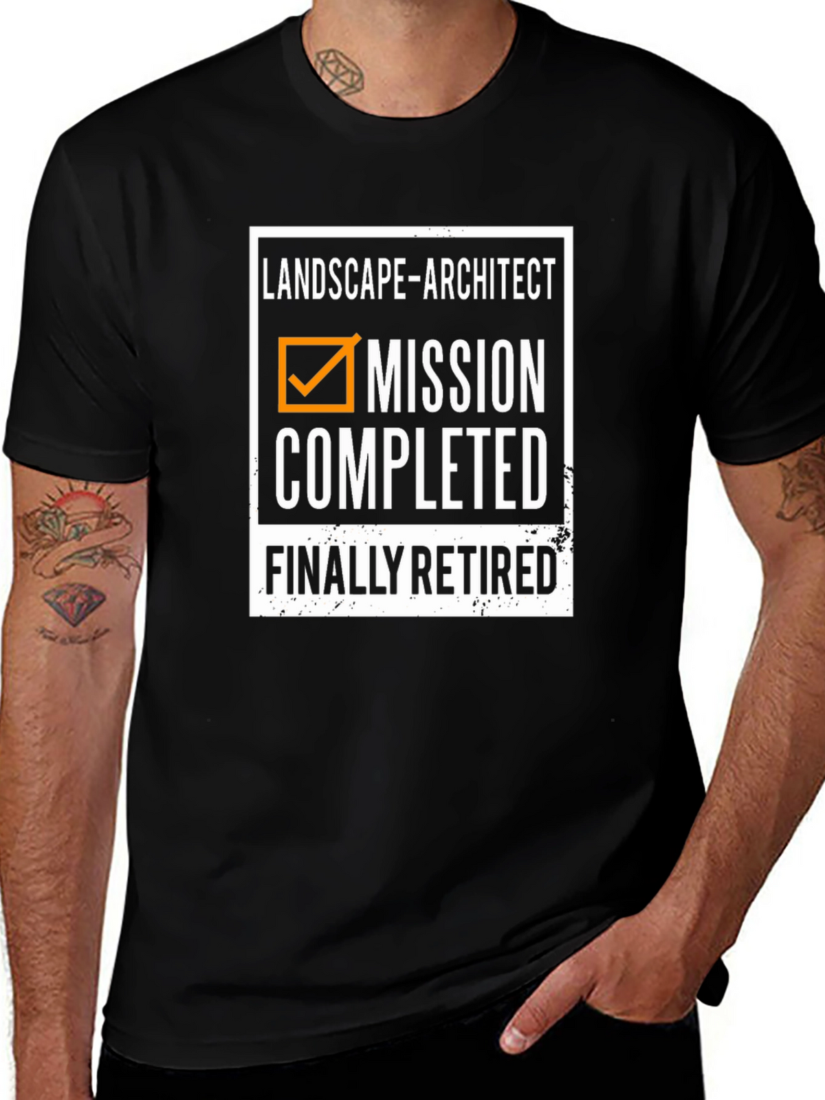Landscape Architect Mission Completed Retirement T-Shirt