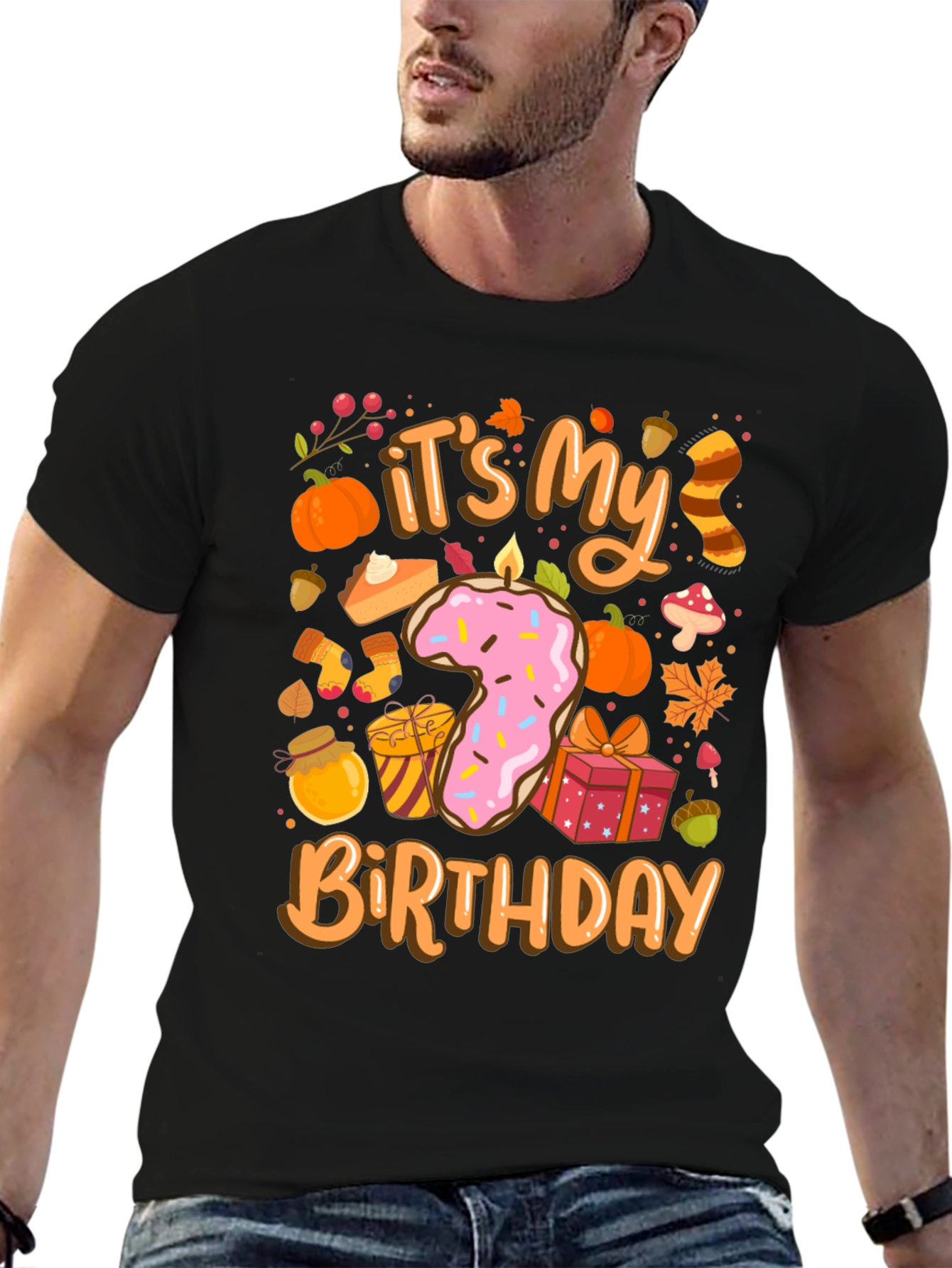 Its My 7th Birthday Fall Theme T-Shirt