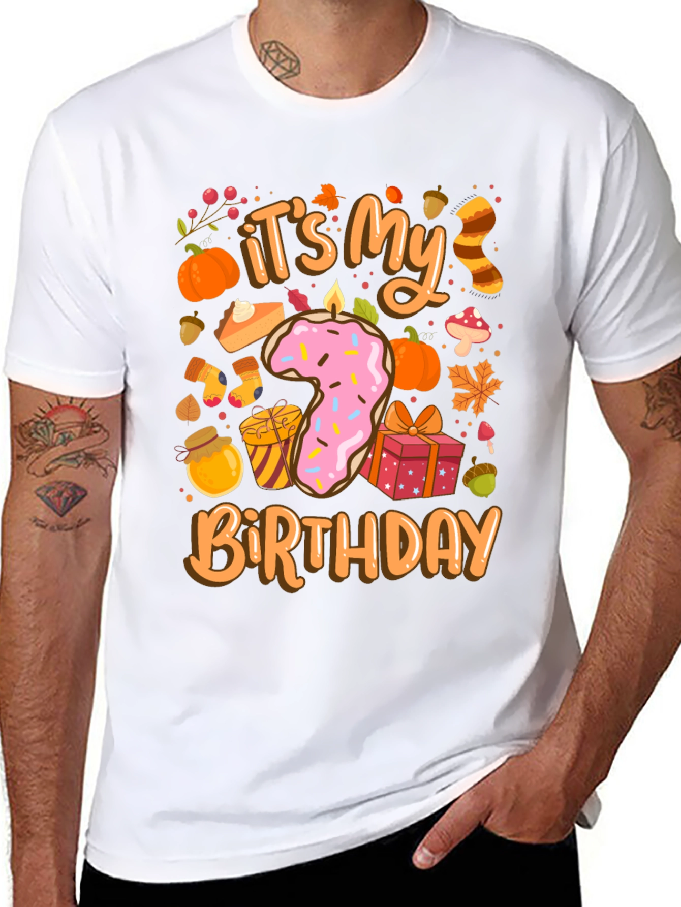 Its My 7th Birthday Fall Theme T-Shirt