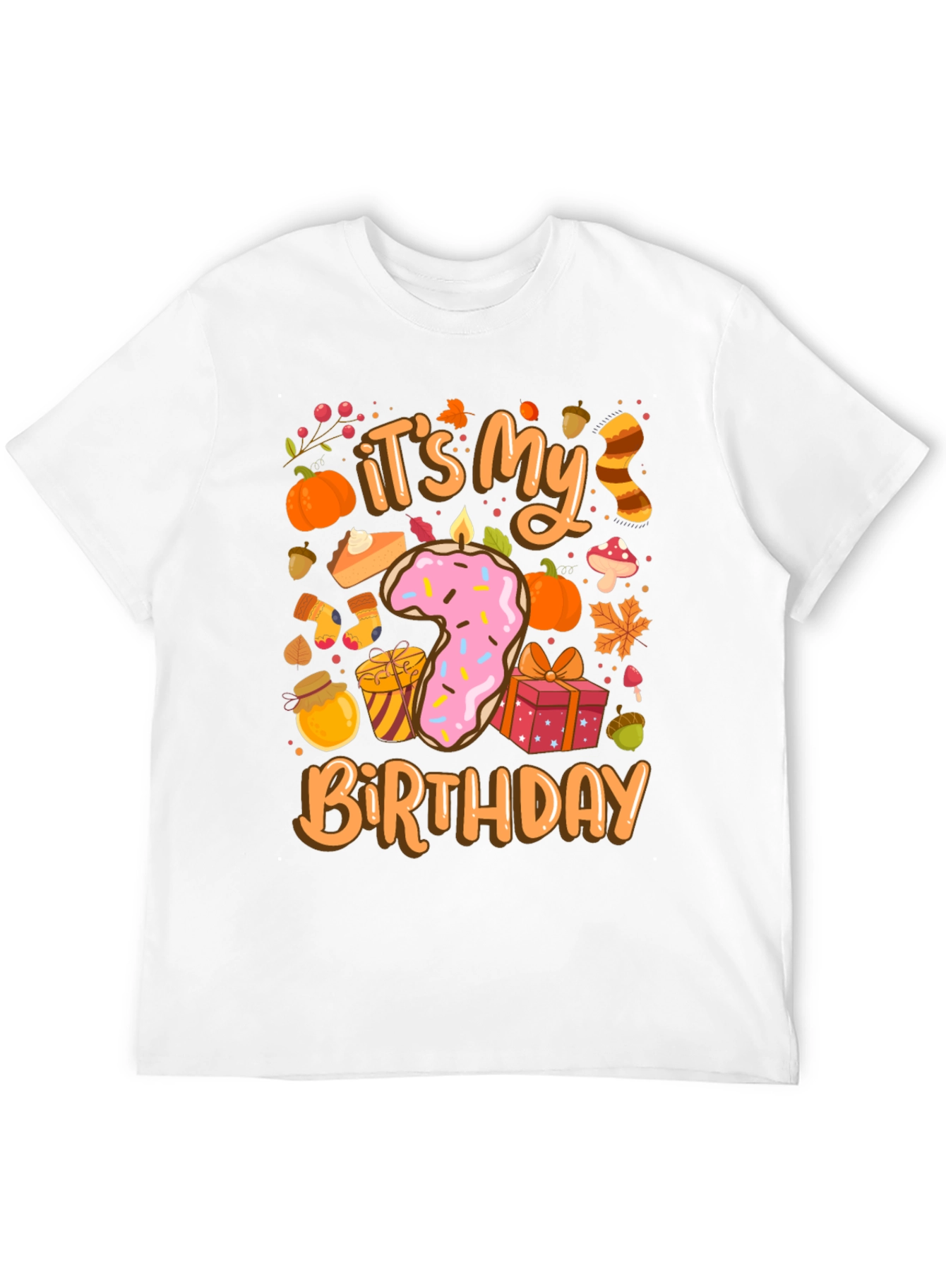 Its My 7th Birthday Fall Theme T-Shirt