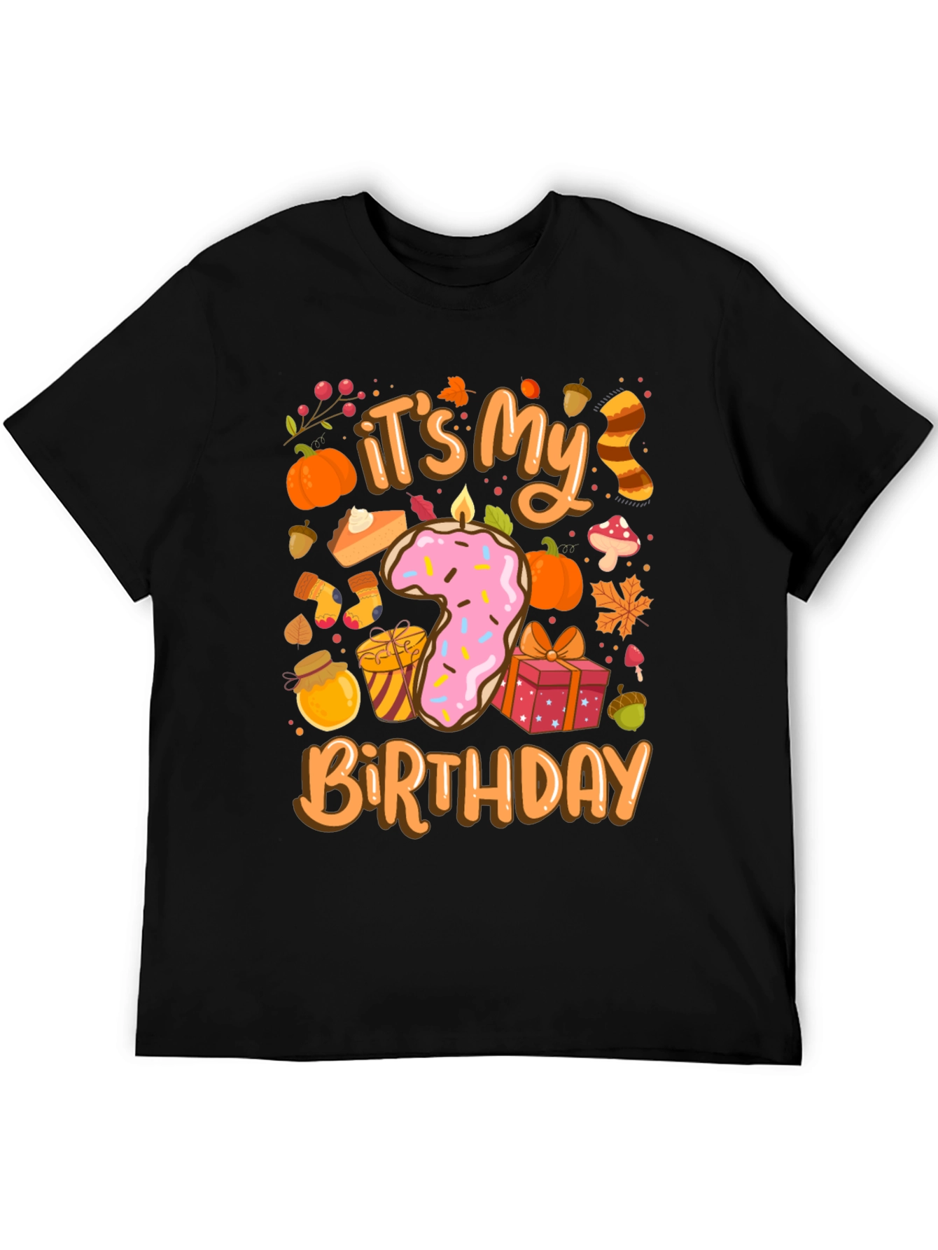 Its My 7th Birthday Fall Theme T-Shirt