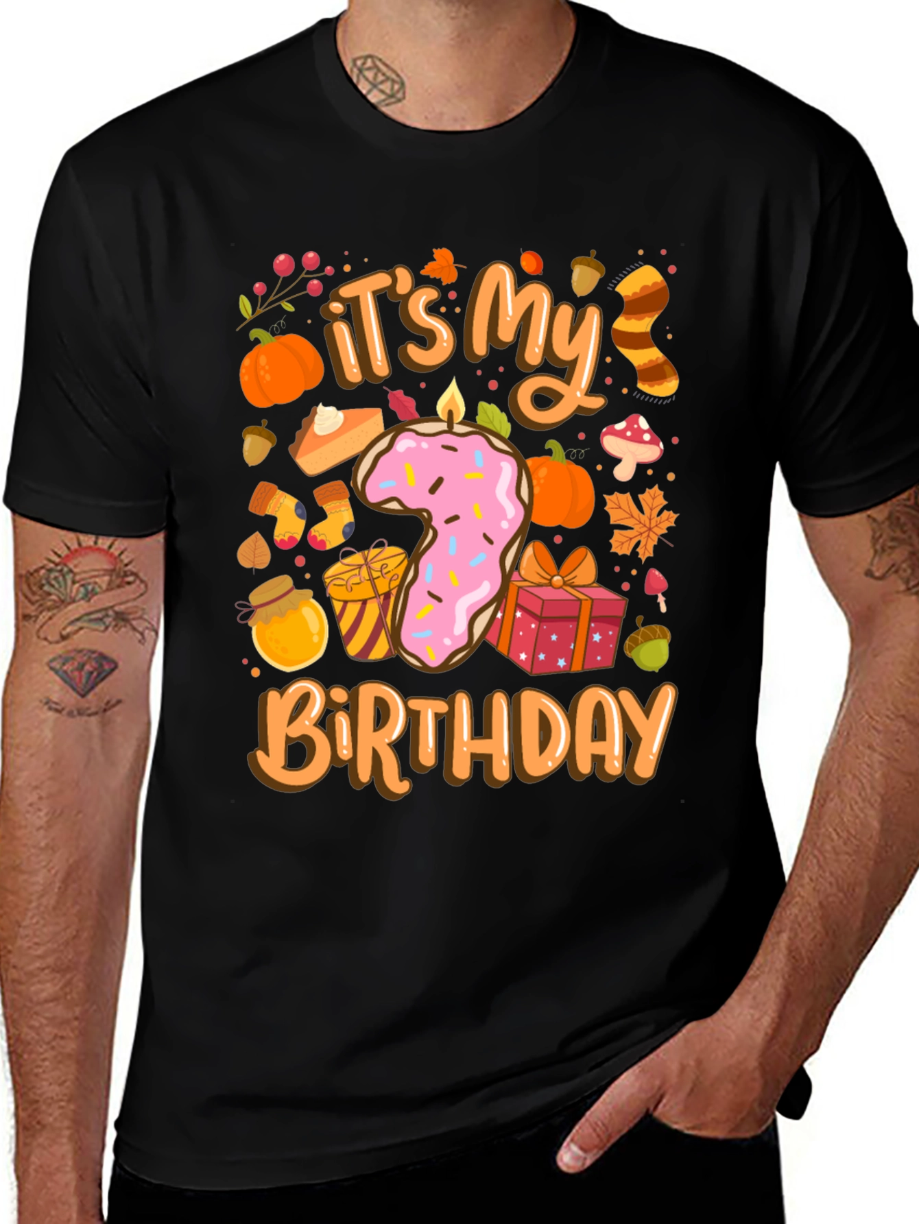 Its My 7th Birthday Fall Theme T-Shirt