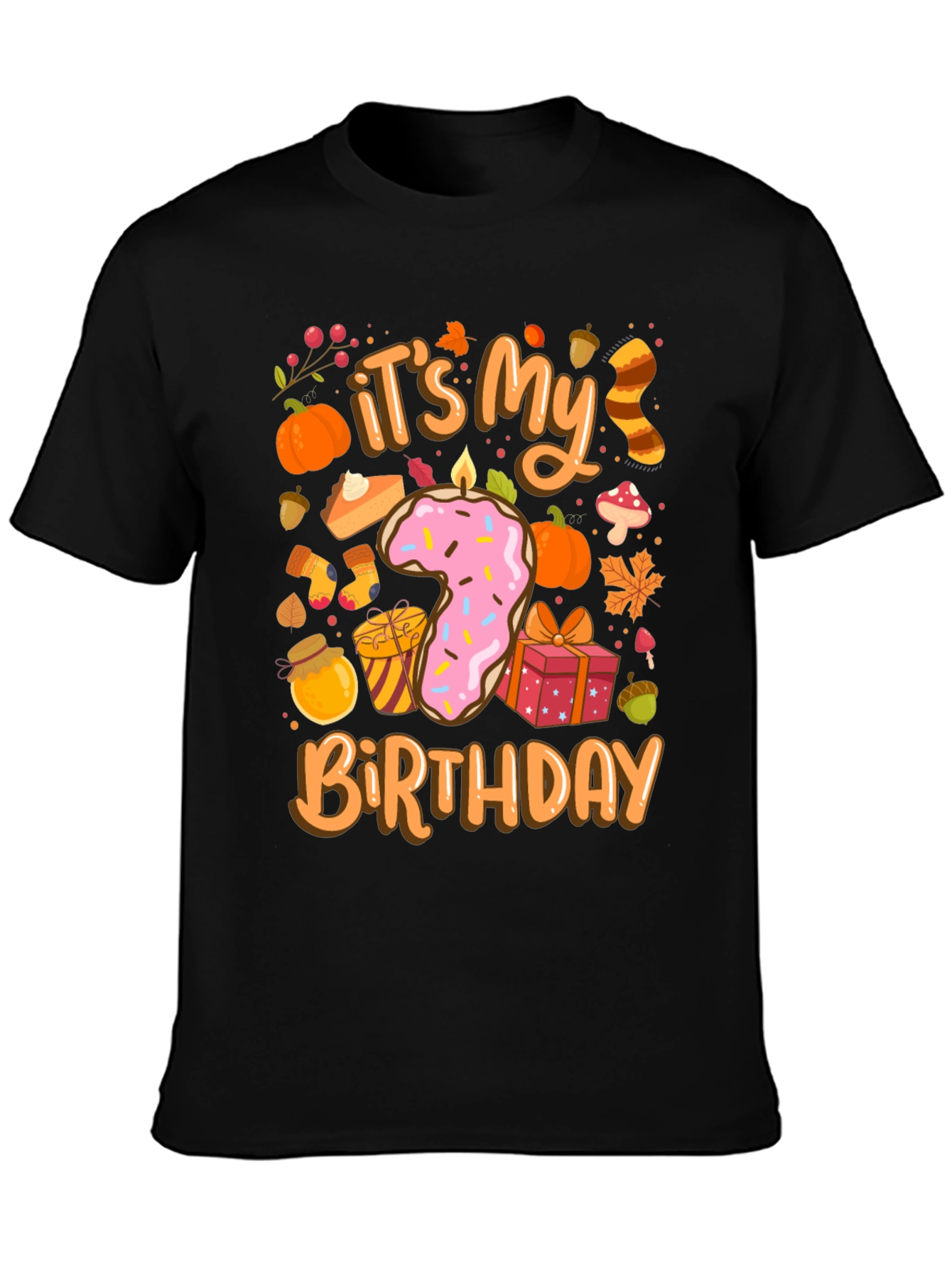 Its My 7th Birthday Fall Theme T-Shirt