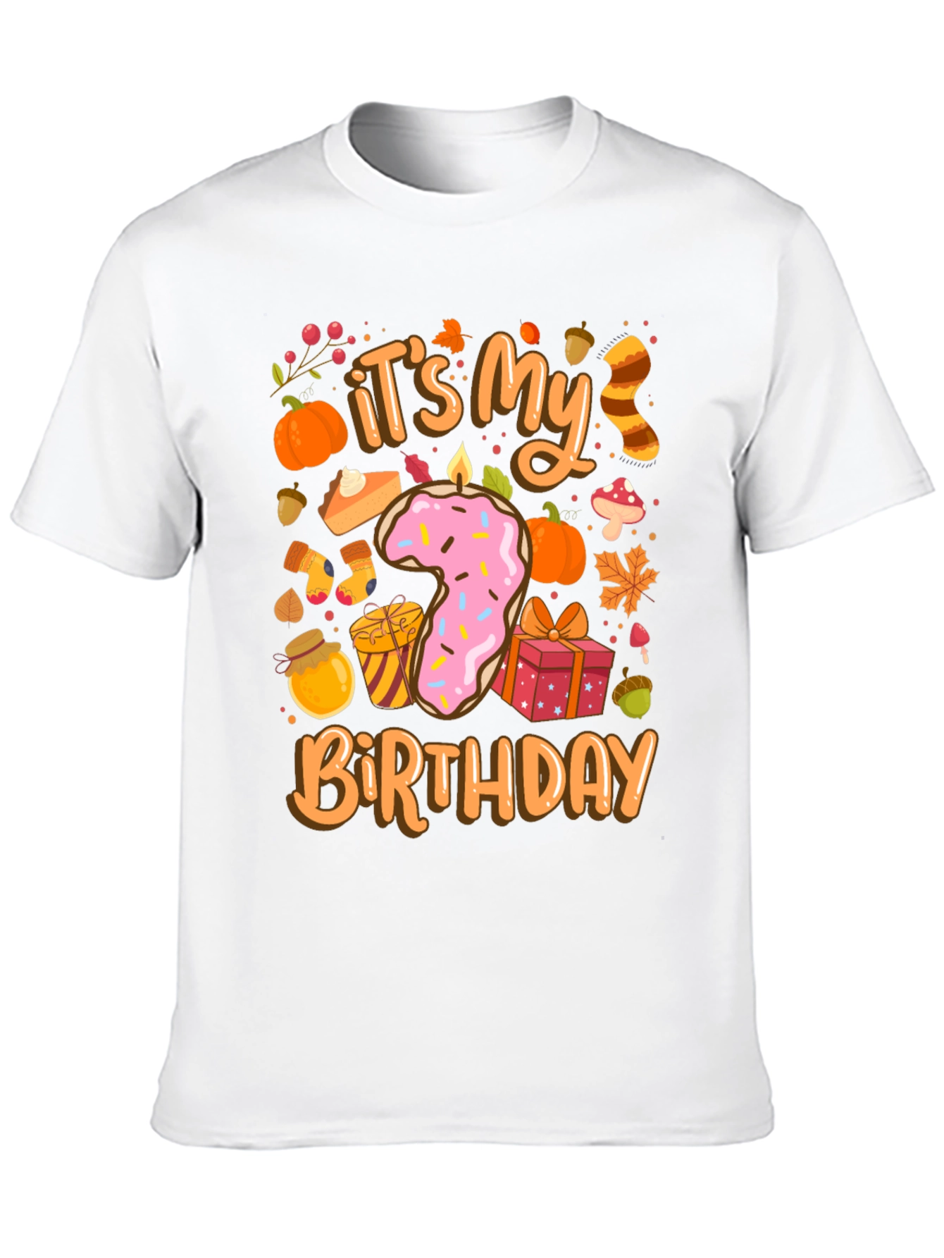 Its My 7th Birthday Fall Theme T-Shirt