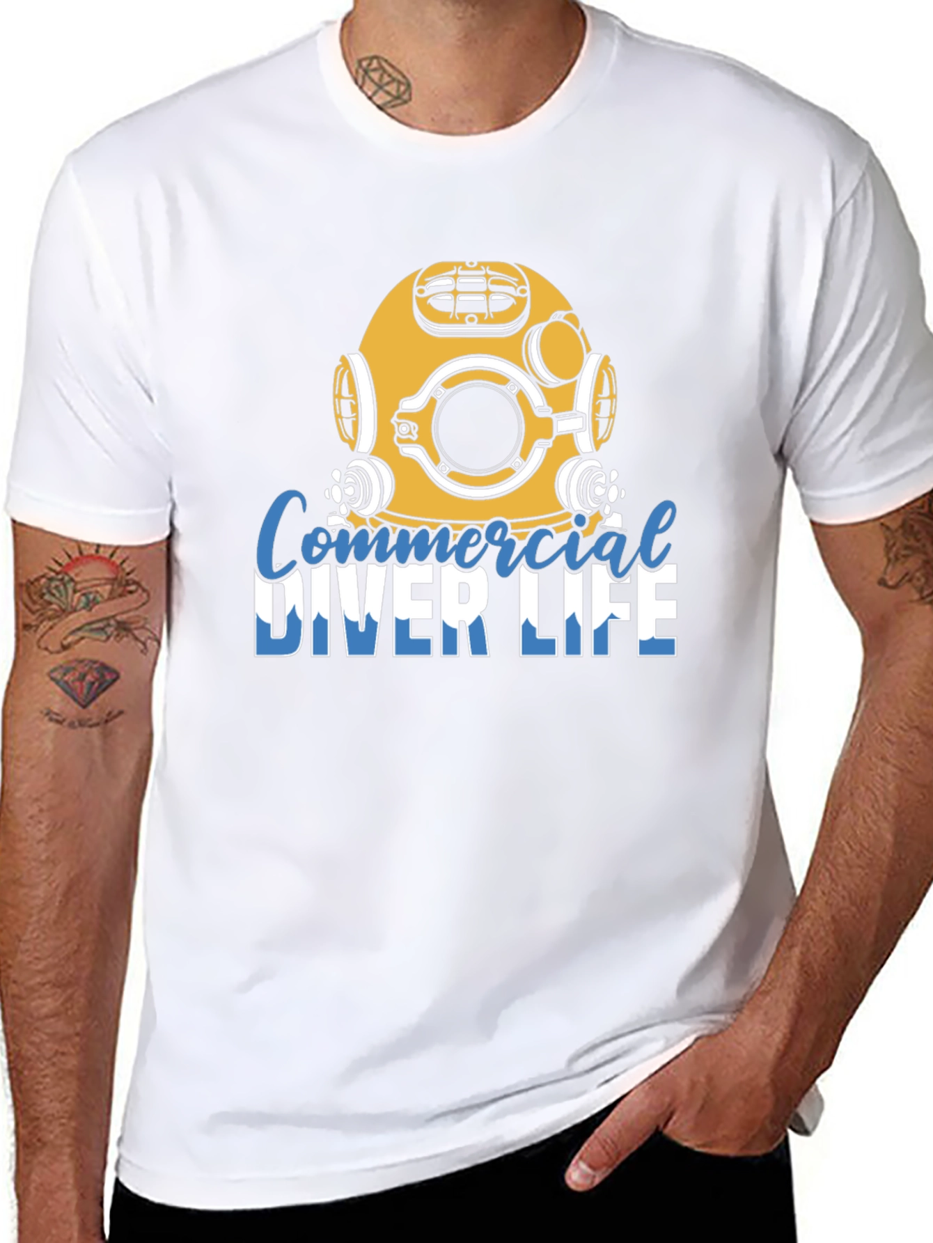 Commercial Diver Life T-Shirt - Dive Deep!