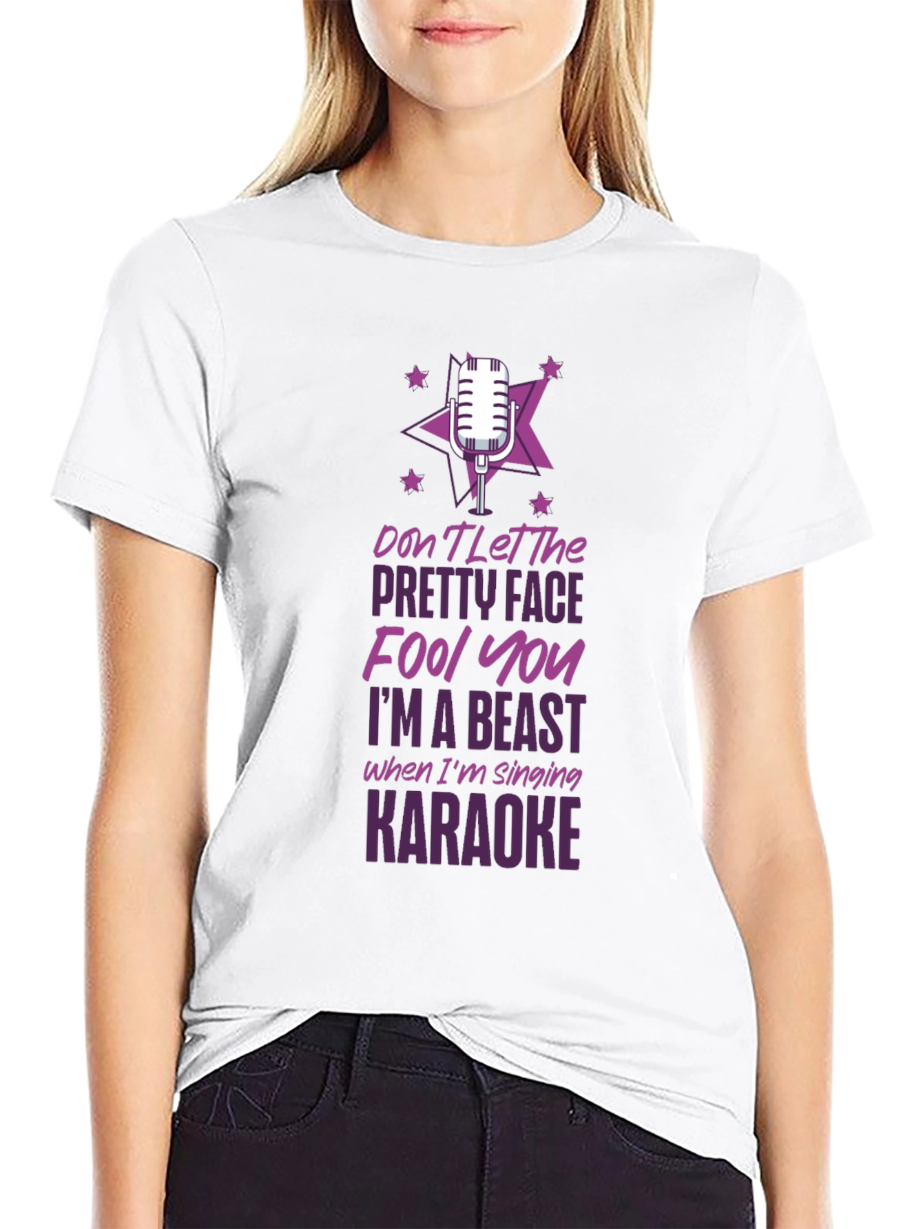 Karaoke Beast Funny Graphic Tee