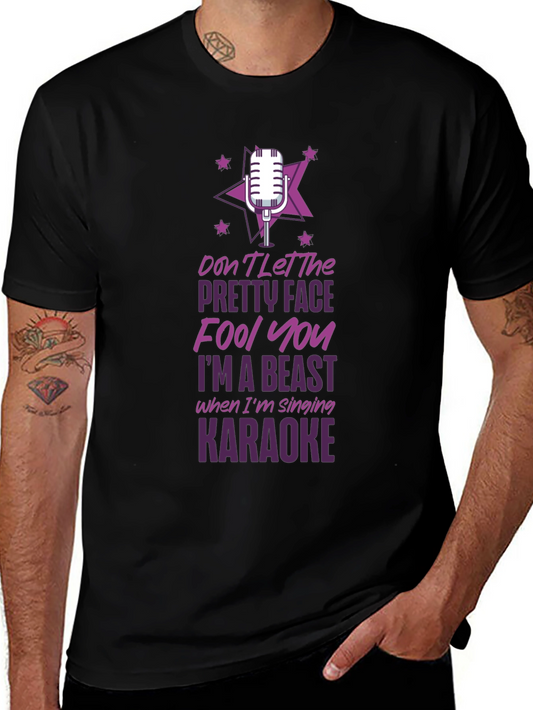 Karaoke Beast Funny Graphic Tee