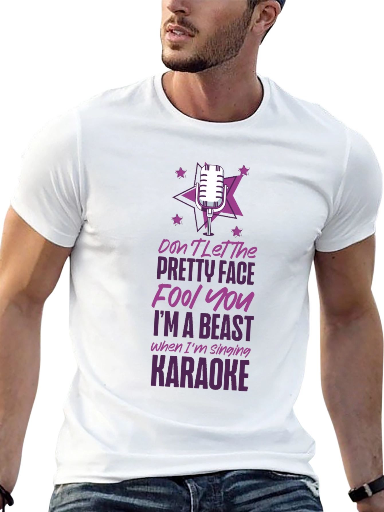 Karaoke Beast Funny Graphic Tee
