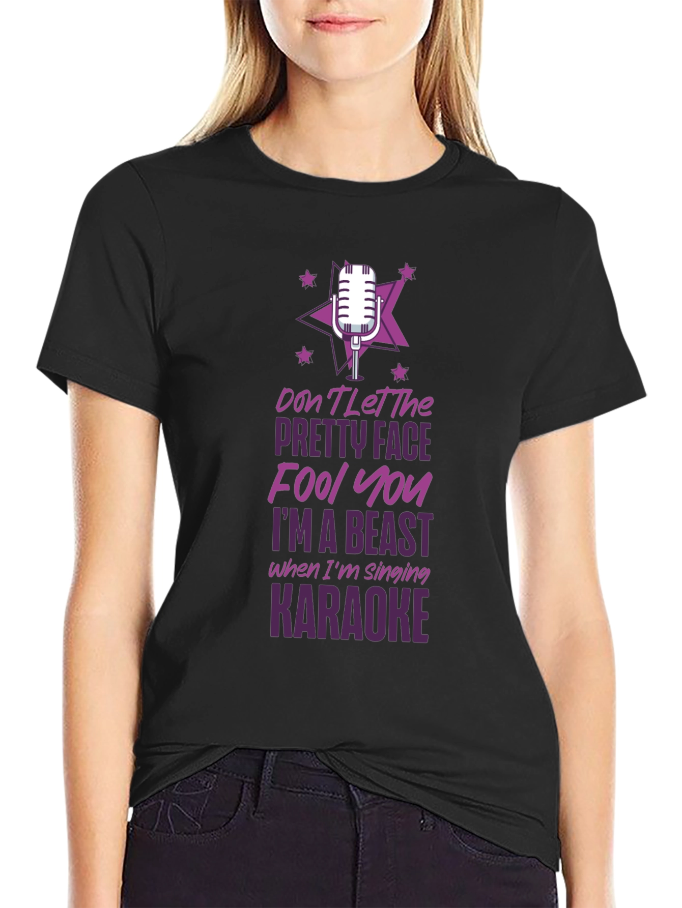 Karaoke Beast Funny Graphic Tee