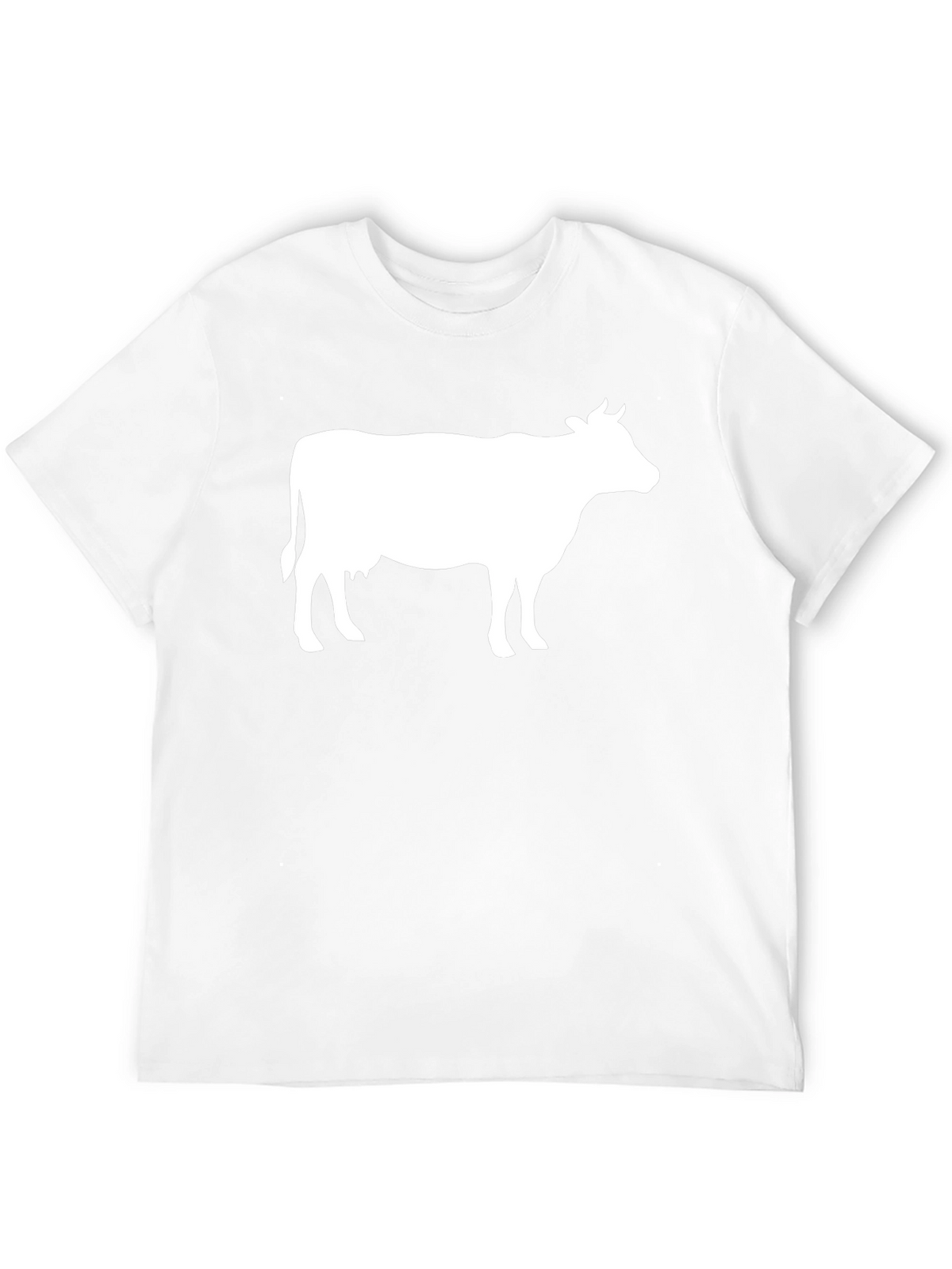 Cow Graphic T-Shirt - Black Cotton Blend