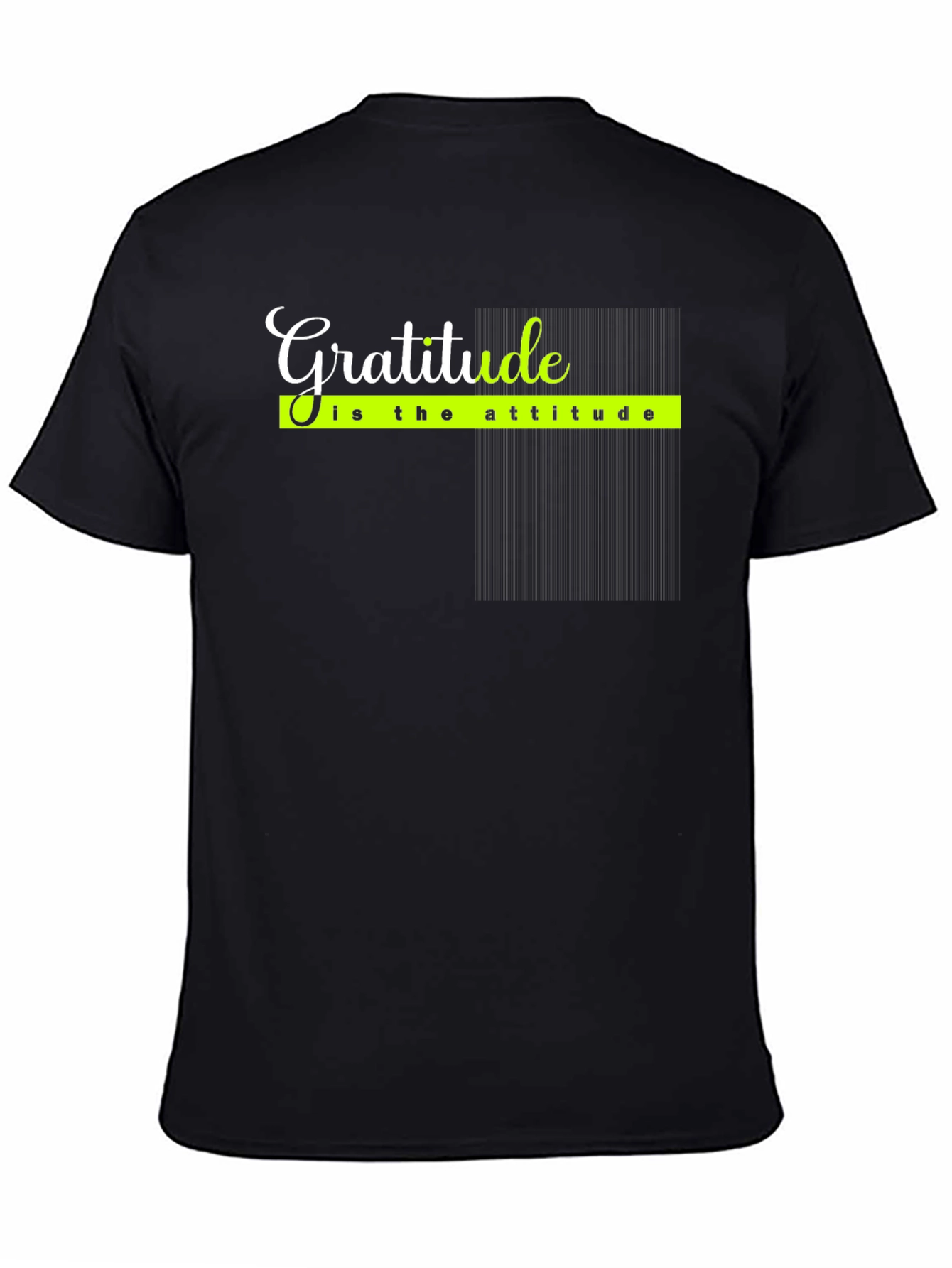Gratitude Attitude Black T-Shirt