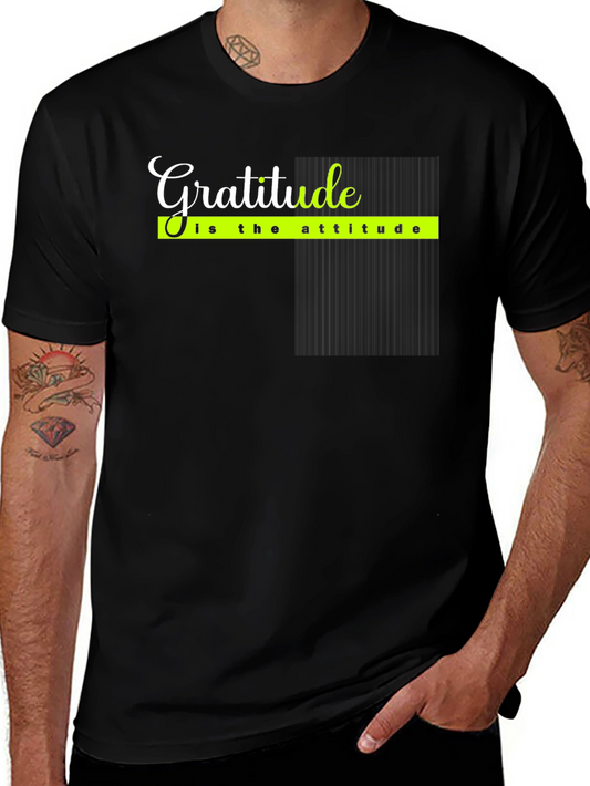 Gratitude Attitude Black T-Shirt