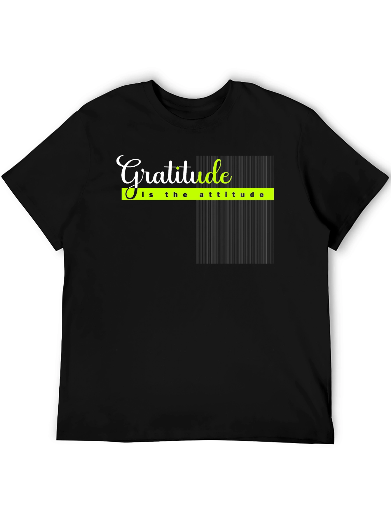 Gratitude Attitude Black T-Shirt