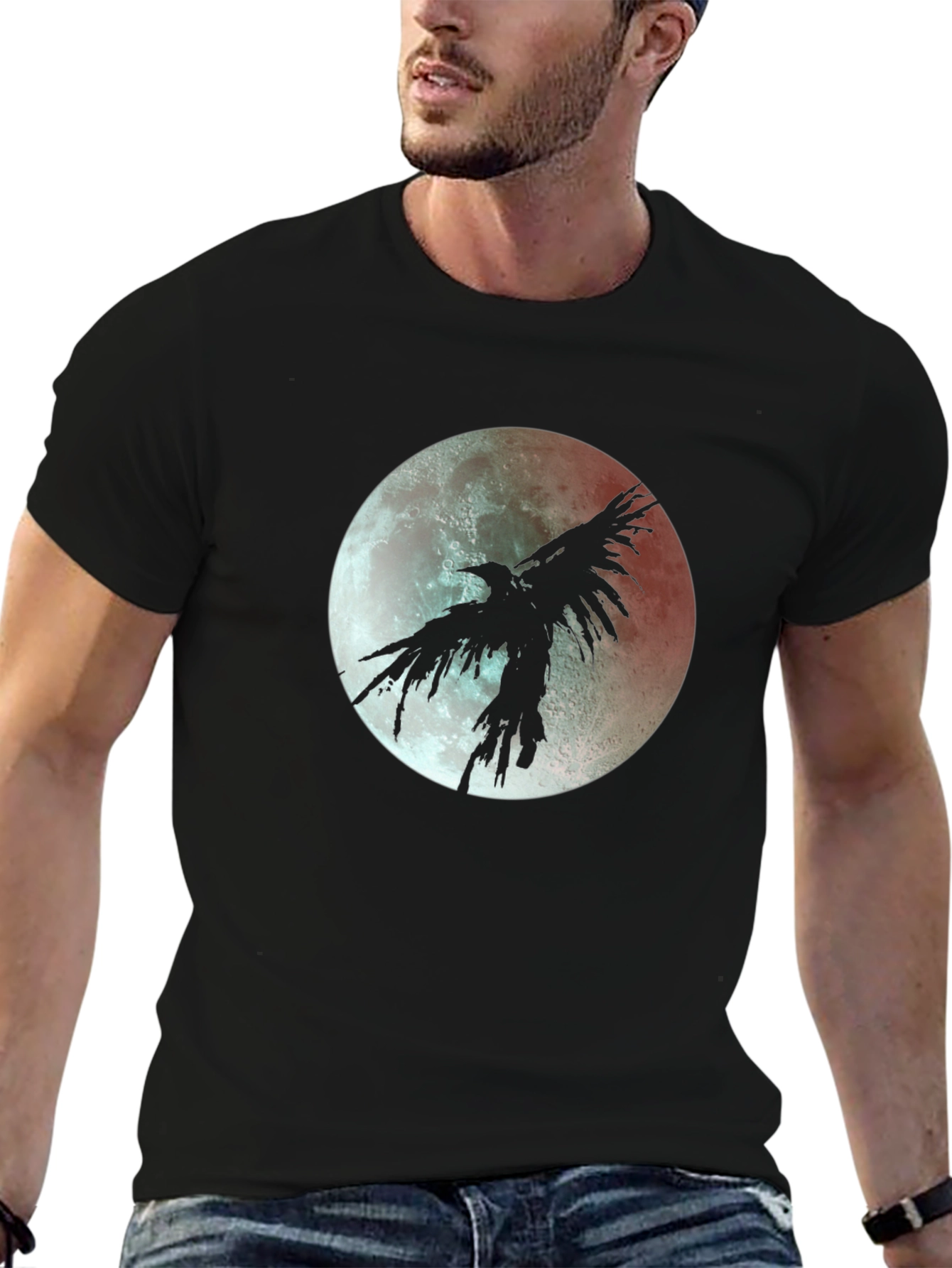 Raven Moon T-Shirt - Gothic Style Tee