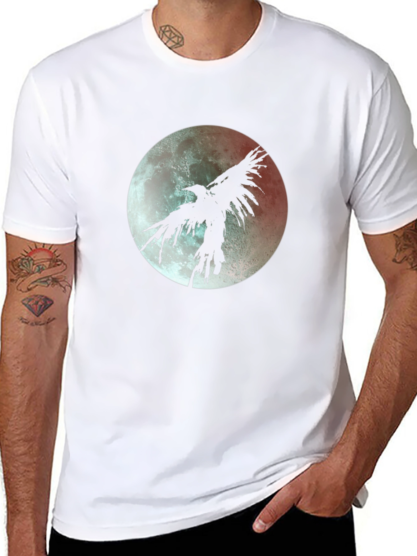 Raven Moon T-Shirt - Gothic Style Tee