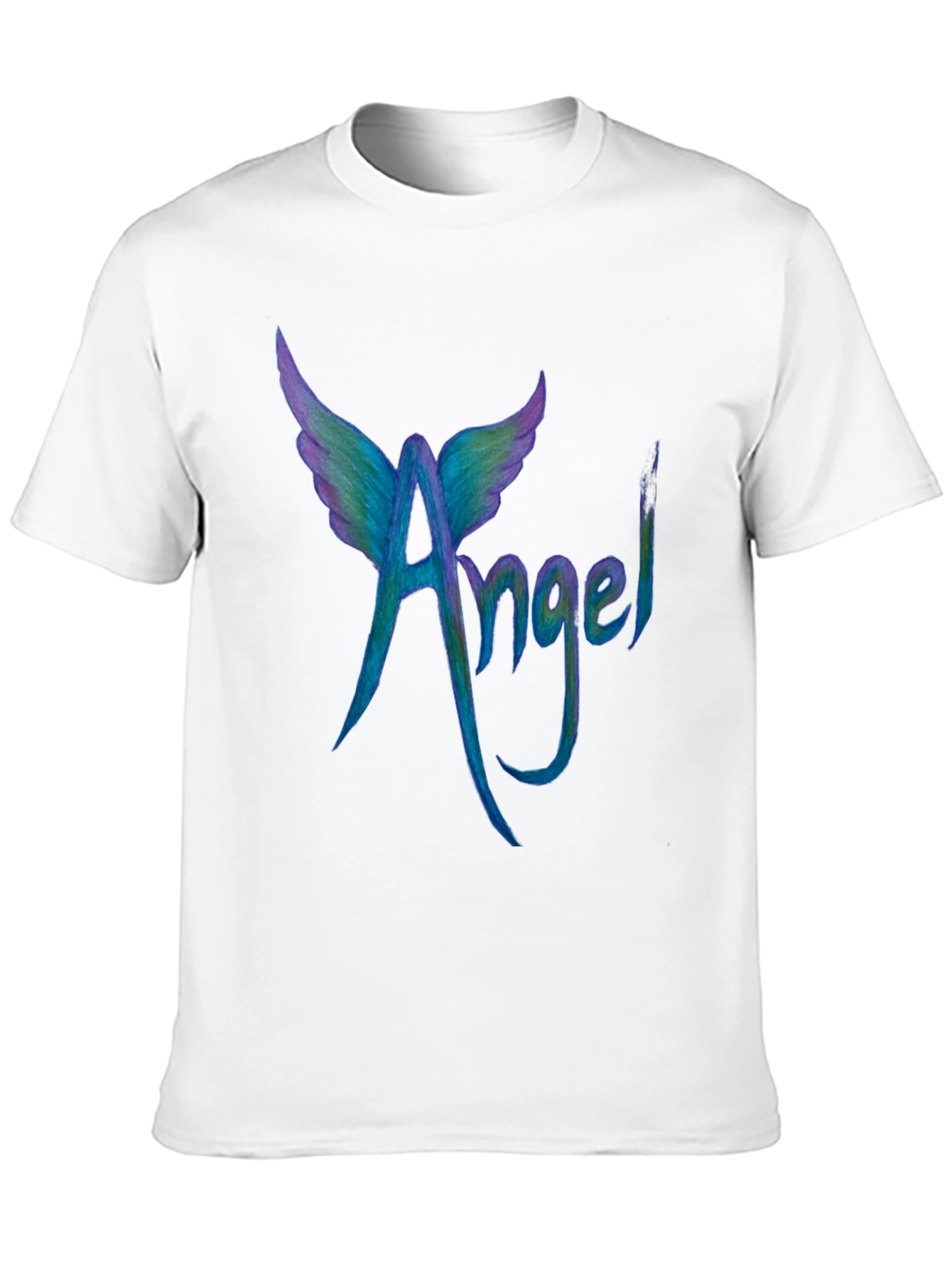 Angel Wings Graphic Tee - Cool Mens Black T-Shirt