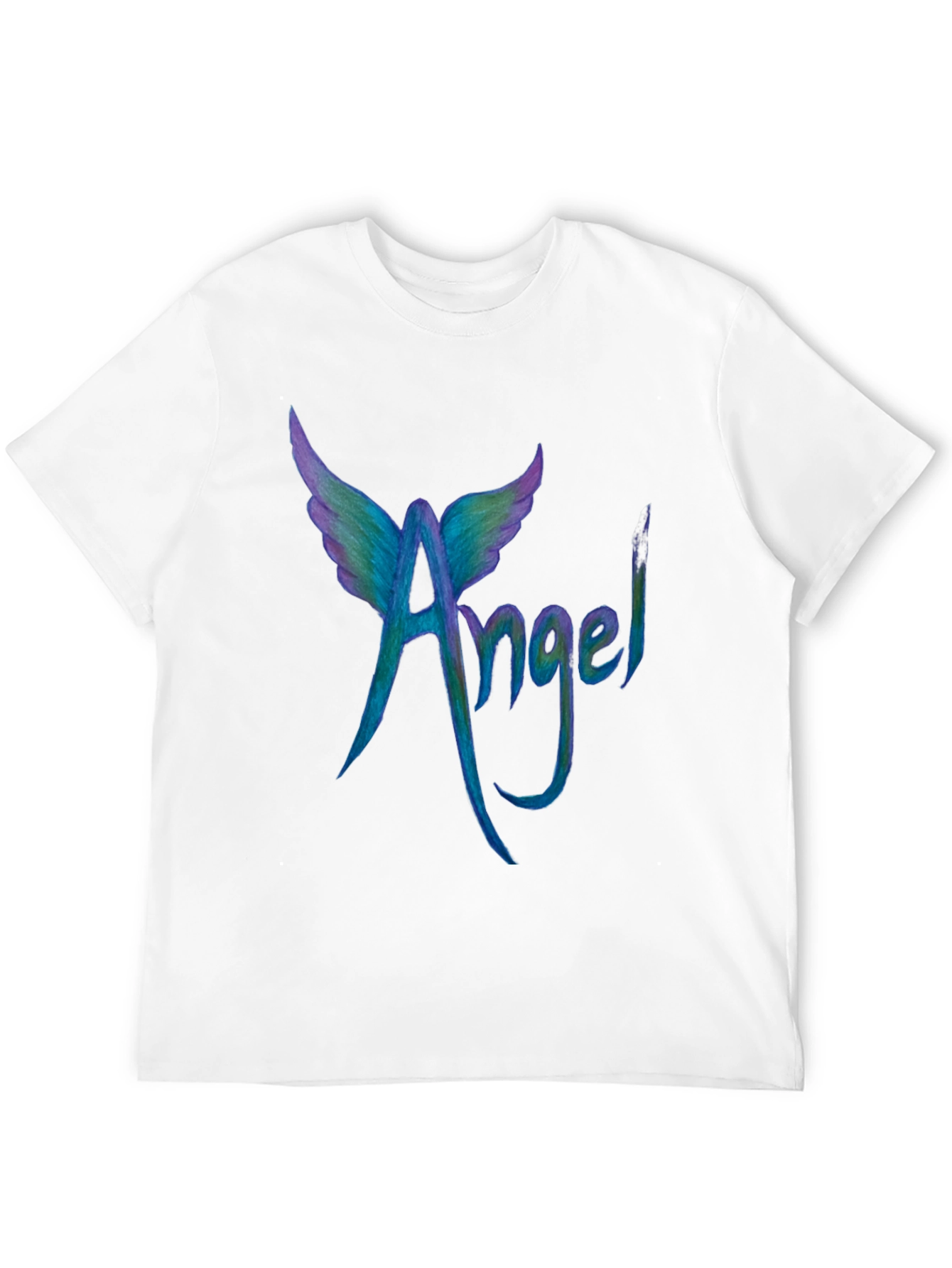 Angel Wings Graphic Tee - Cool Mens Black T-Shirt