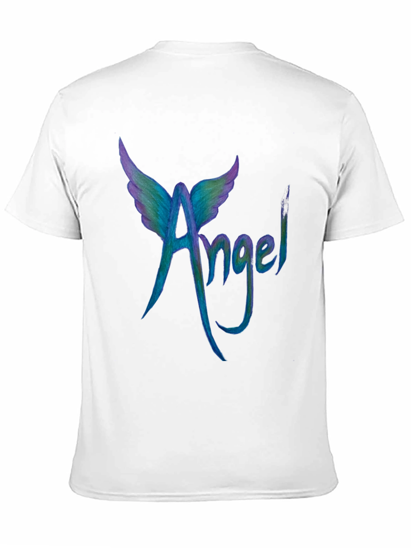 Angel Wings Graphic Tee - Cool Mens Black T-Shirt