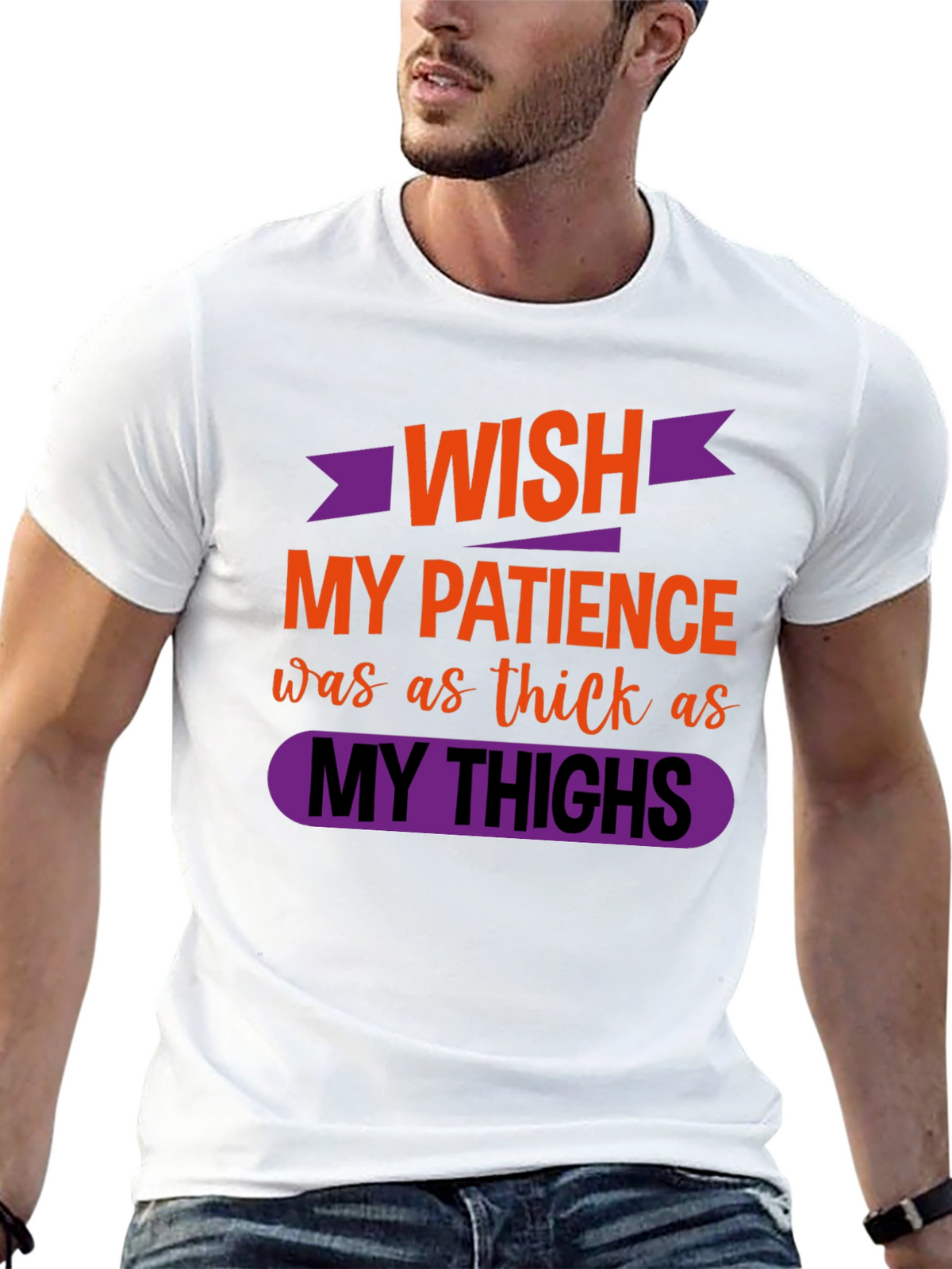 Funny Womens Graphic T-Shirt - Thick Thighs