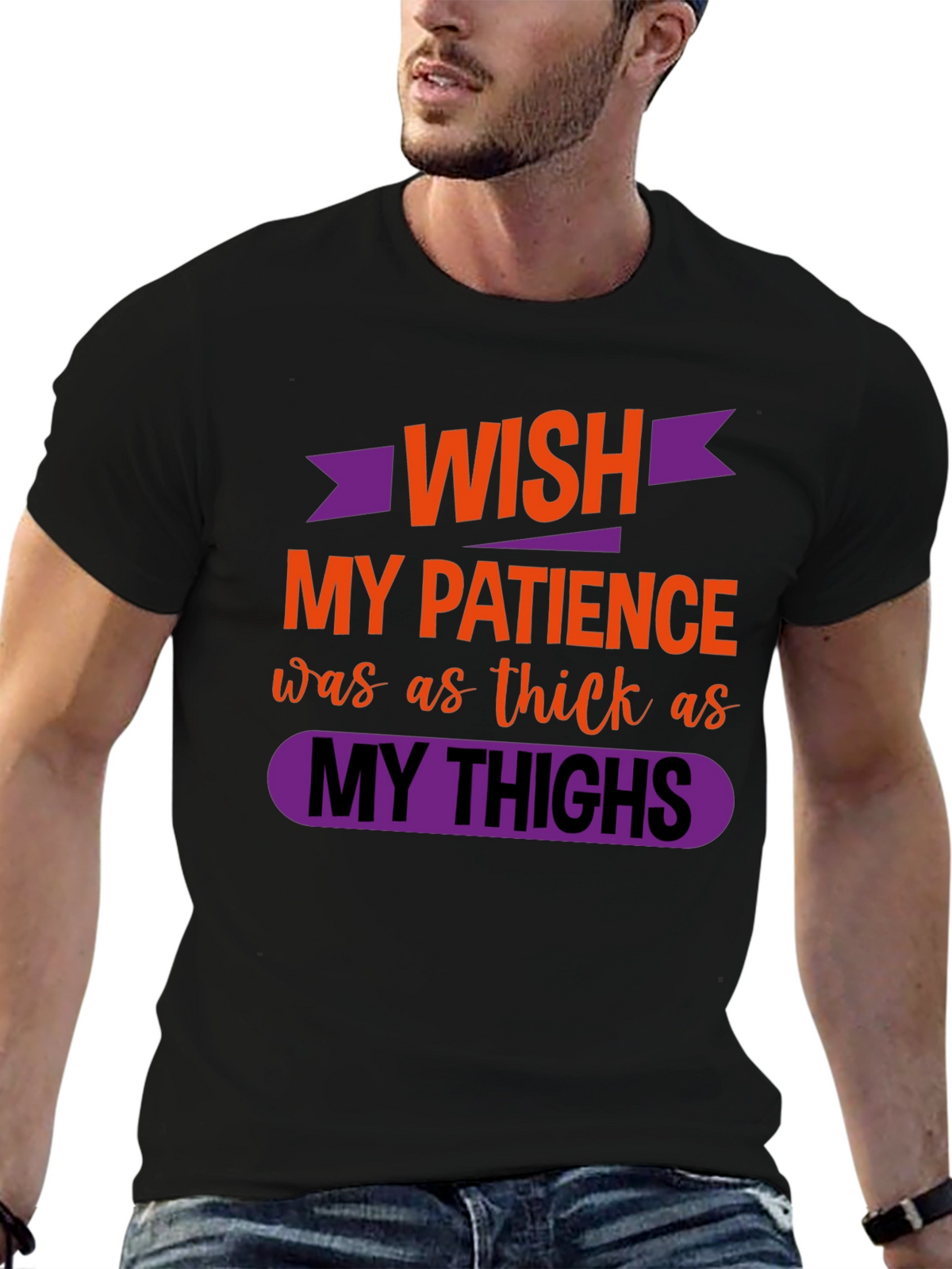 Funny Womens Graphic T-Shirt - Thick Thighs