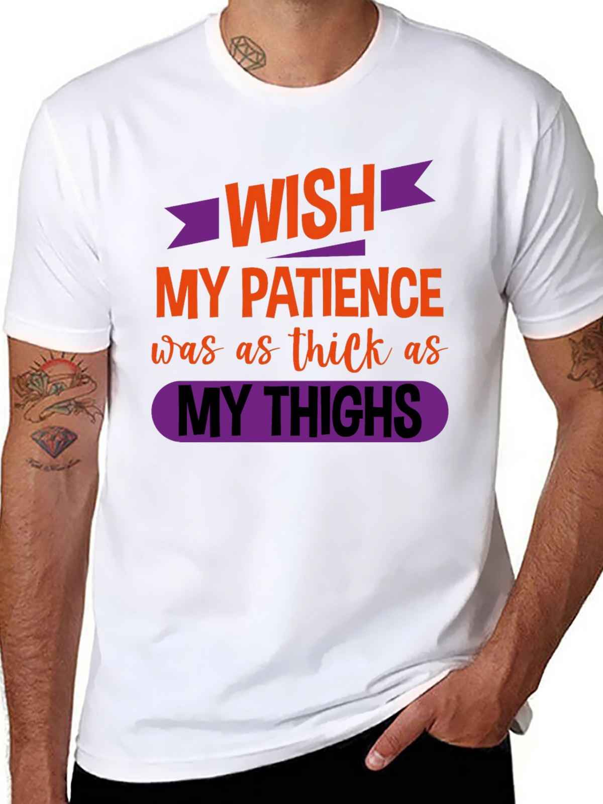 Funny Womens Graphic T-Shirt - Thick Thighs