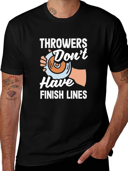 Throwers Dont Have Finish Lines Black T-Shirt