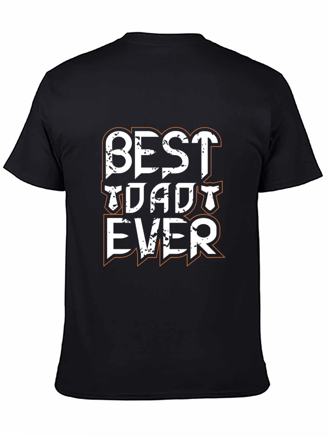Best Dad Ever Black Graphic Tee