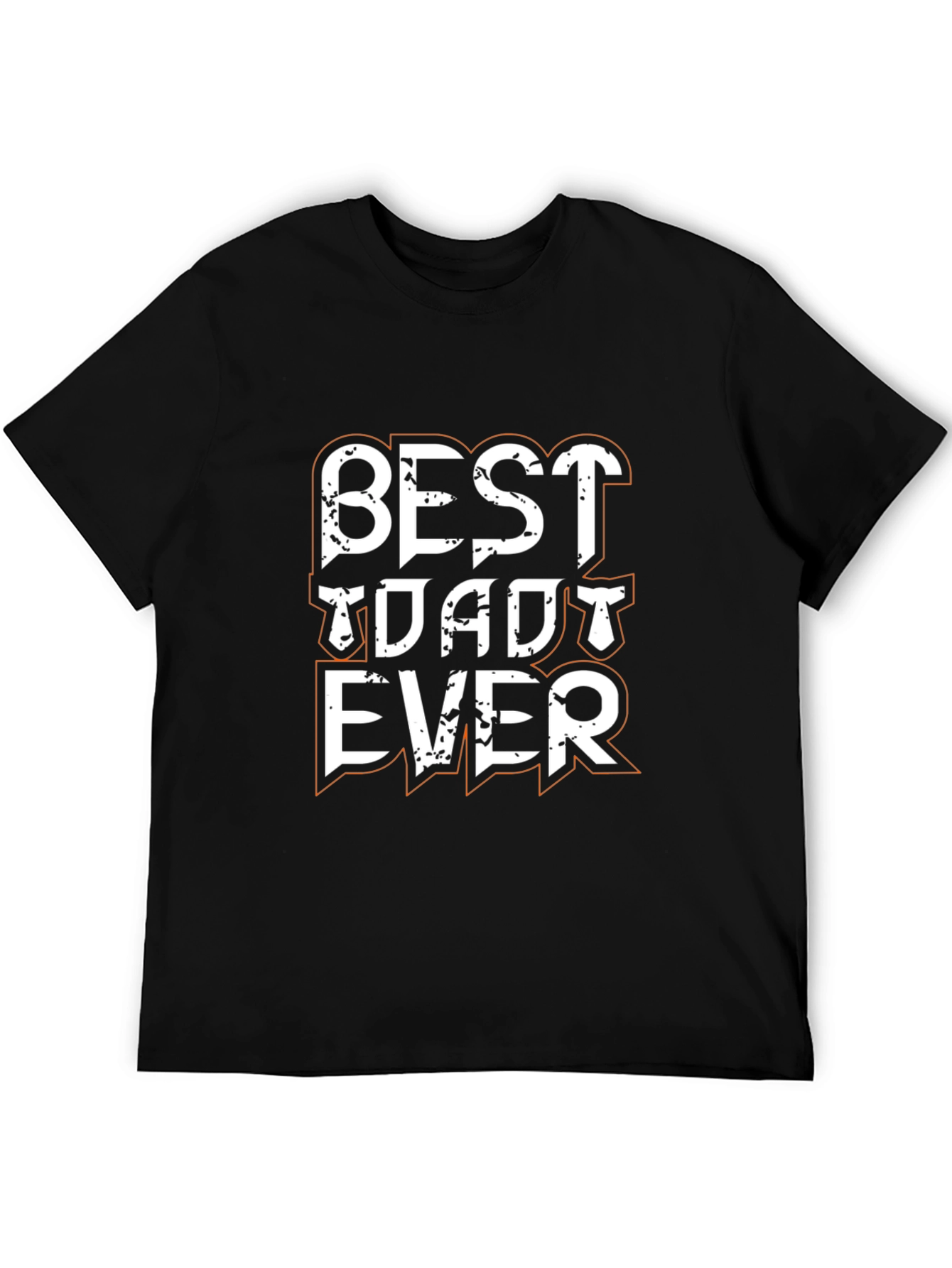 Best Dad Ever Black Graphic Tee