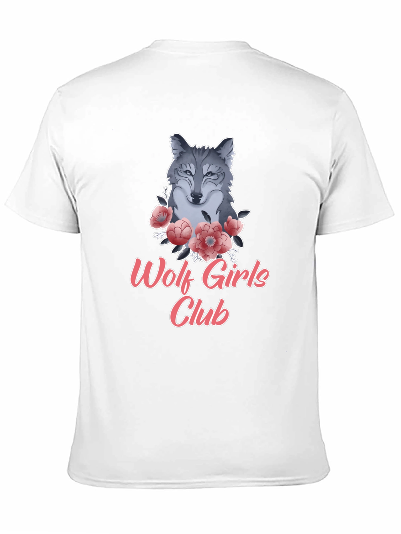Wolf Girls Club Graphic Tee - Black Cotton T-Shirt