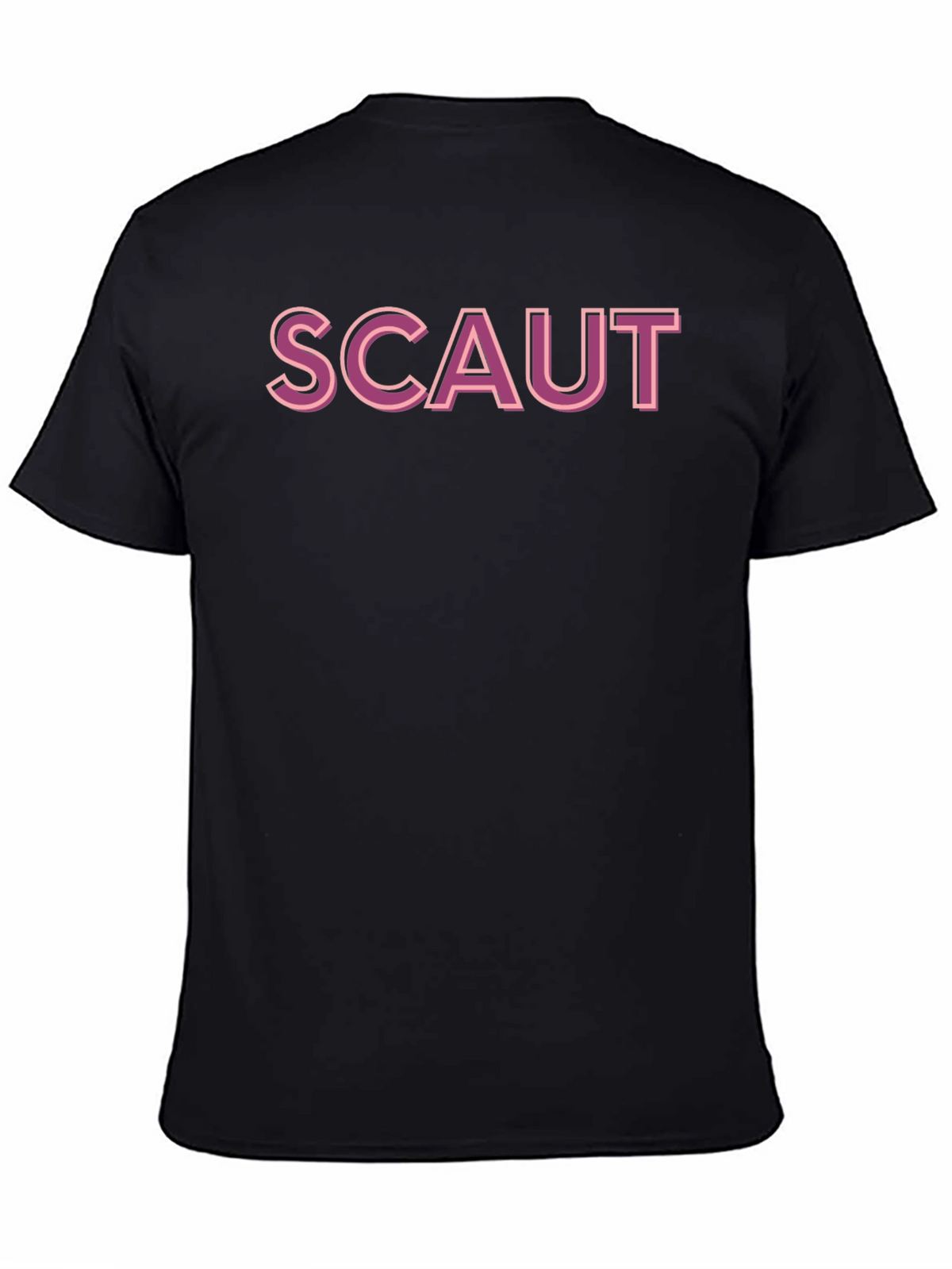 Scaut Graphic T-Shirt - Casual Black Tee