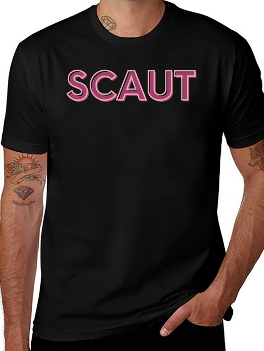 Scaut Graphic T-Shirt - Casual Black Tee